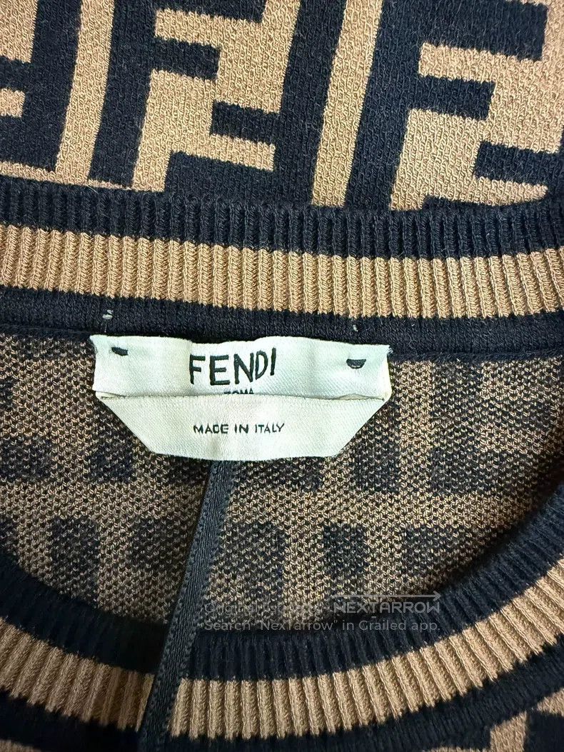 Fendi Fendi Short-sleeve knitted sweater Size XXS / US 00 / IT 34 - 4 Thumbnail