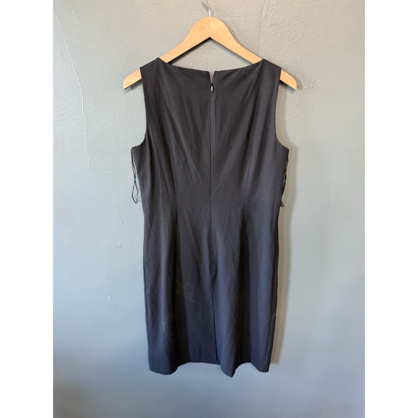 Vintage Studio by London Times Womens Black Sleeveless Slip Dress Size 10 Size L / US 10 / IT 46 - 2 Thumbnail