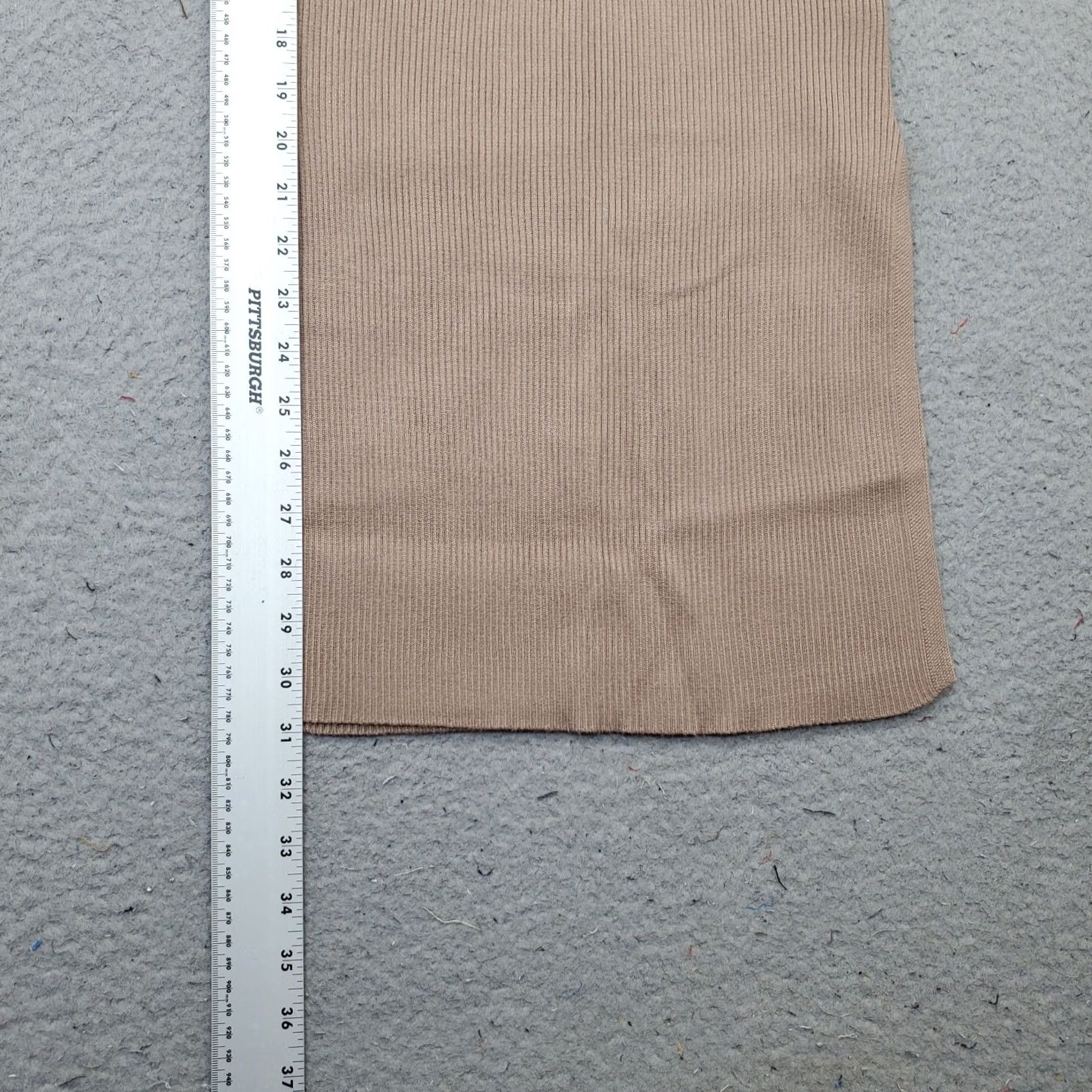 PRINCESS POLLY Princess Polly Skirt Womens S/M Brown Ribbed Slit Pull On Midi Straight & Pencil Modern Casual/Party/Cocktail Size 28" / US 6 / IT 42 - 3 Thumbnail