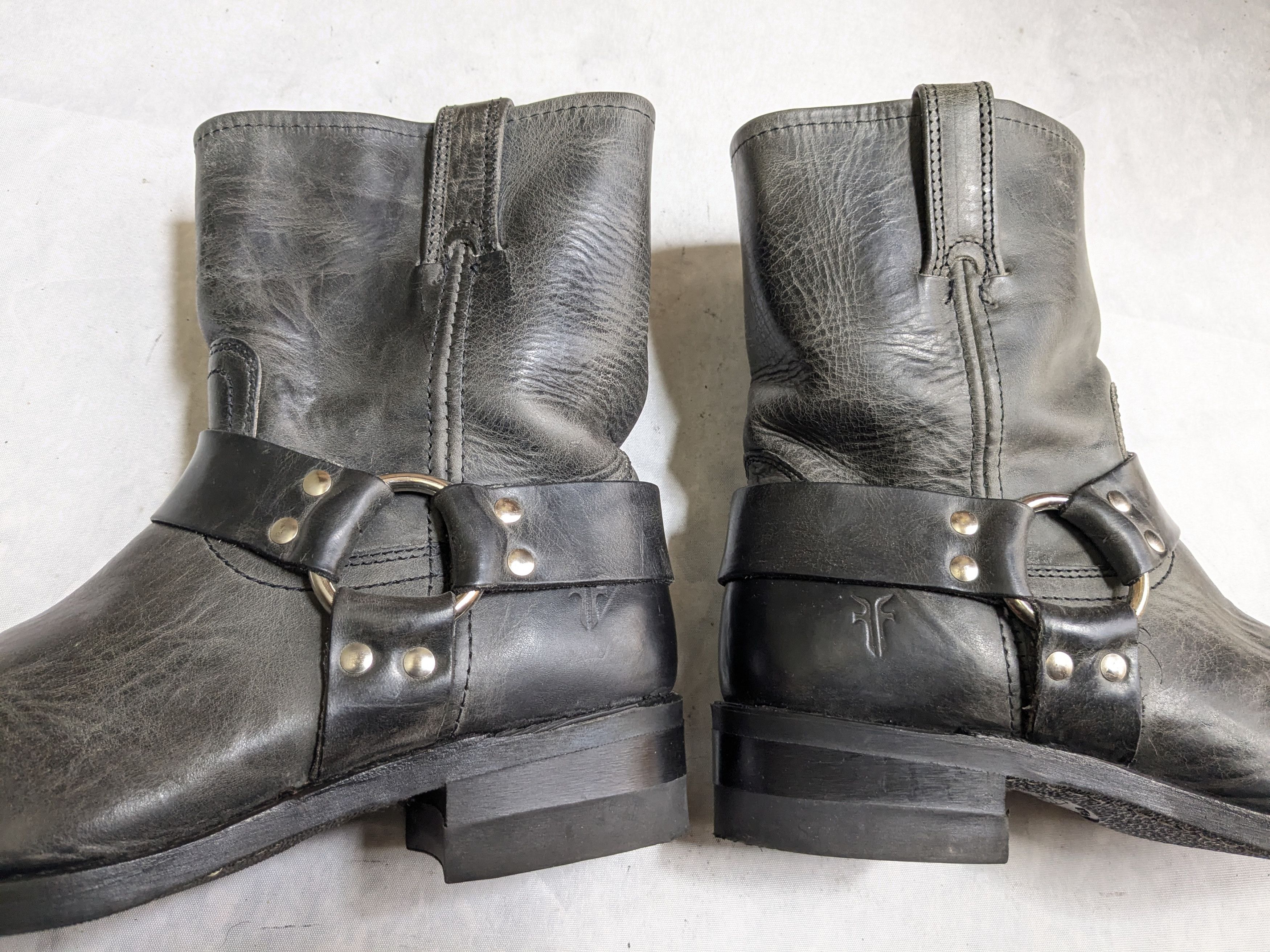Frye Frye Harness Boots Black Leather 9 M Buckle Size US 9 / EU 42 - 9 Thumbnail