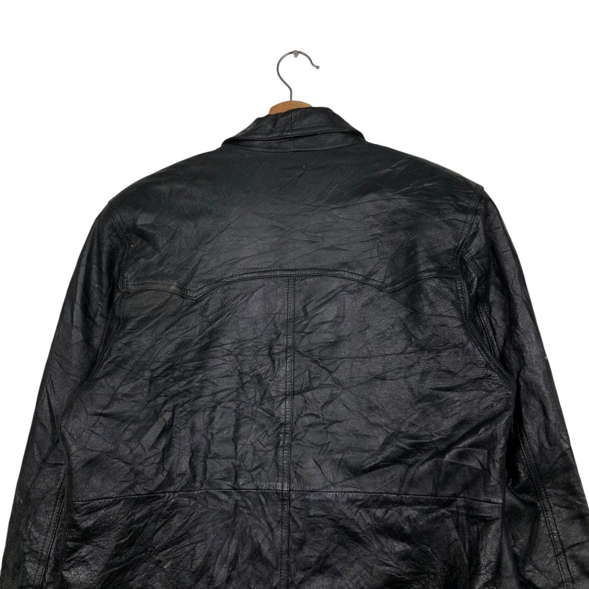 Japanese Brand 🔥VINTAGE BIKER LEATHER JACKET UNKNOWN BRAND ISSEY MIYAKE Size US M / EU 48-50 / 2 - 11 Thumbnail