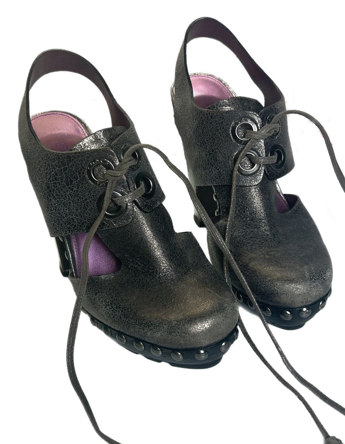 Coach Coach Poppy Rena Clog Gunmetal Size US 6.5 / IT 36.5 - 1 Thumbnail