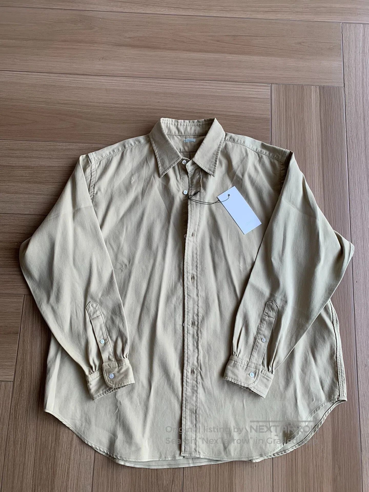 A.PRESSE A.PRESSE Double Weave Twill Regular Collar Shirt. Size US L / EU 52-54 / 3 - 1 Thumbnail