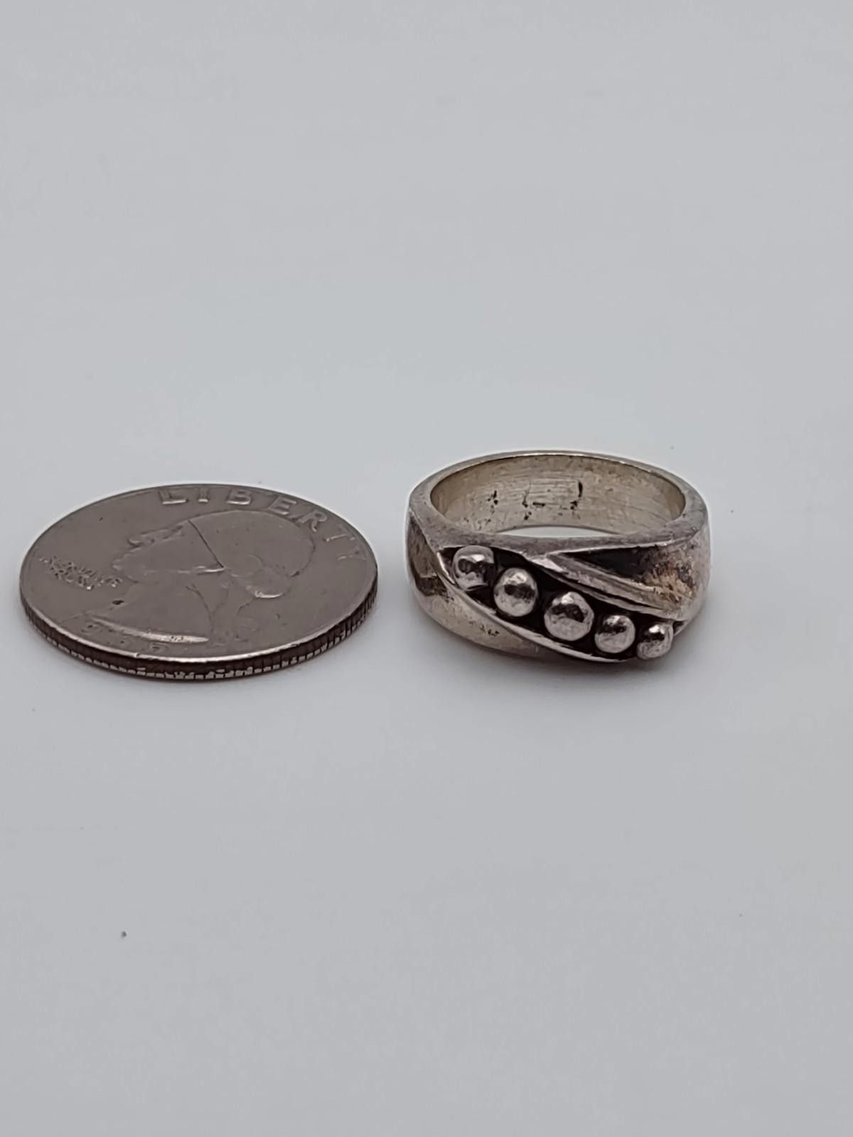 The Unbranded Brand Vtg Mexican Sterling Silver Modernist Ring Taxco Style Sz 6 Size ONE SIZE - 5 Thumbnail