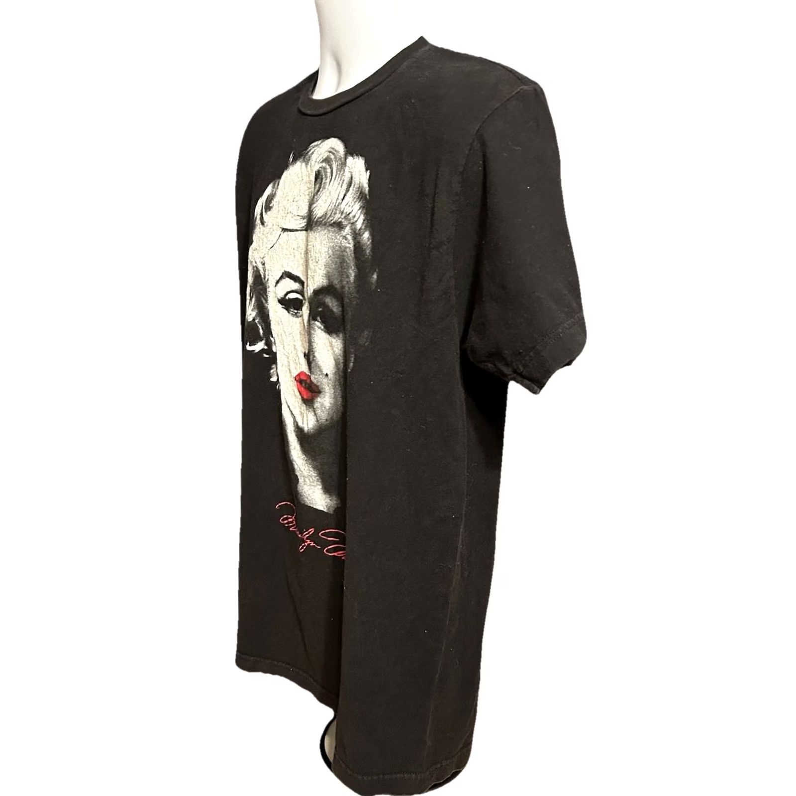 Vintage Marilyn Monroe Shirt Men L Black Short Sleeve Big Face Graphic Molottery T-Shirt 50s Movie Star Birthday Size US L / EU 52-54 / 3 - 3 Thumbnail