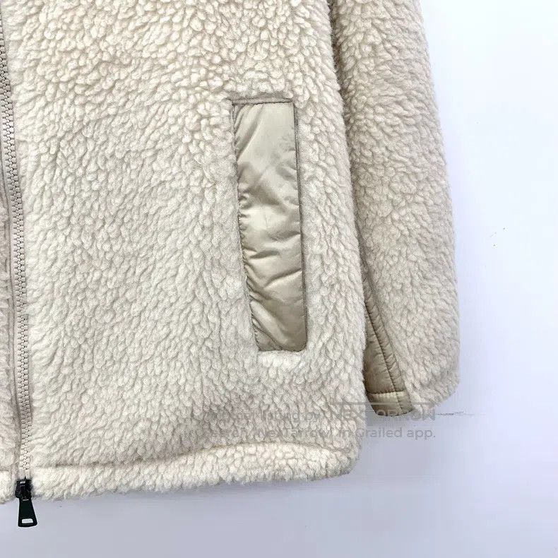 Other Max Mara Oatmeal Teddy Letter Print Stand Collar Zip Long Size S / US 4 / IT 40 - 4 Thumbnail