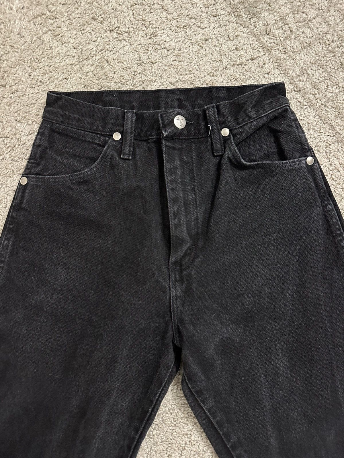 Wrangler Vintage Wrangler 13MWZWK faded black high waisted mom jeans Size 26" / US 2 / IT 38 - 4 Thumbnail