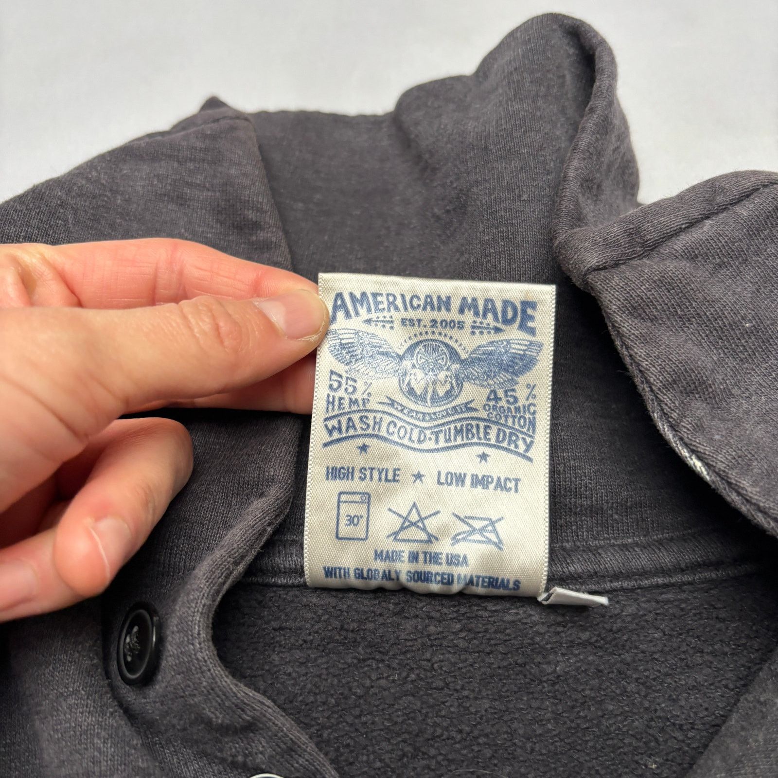 Jungmaven Jungmaven Whittier Shawl Neck Paint Sweatshirt Men's Small Size US S / EU 44-46 / 1 - 5 Thumbnail
