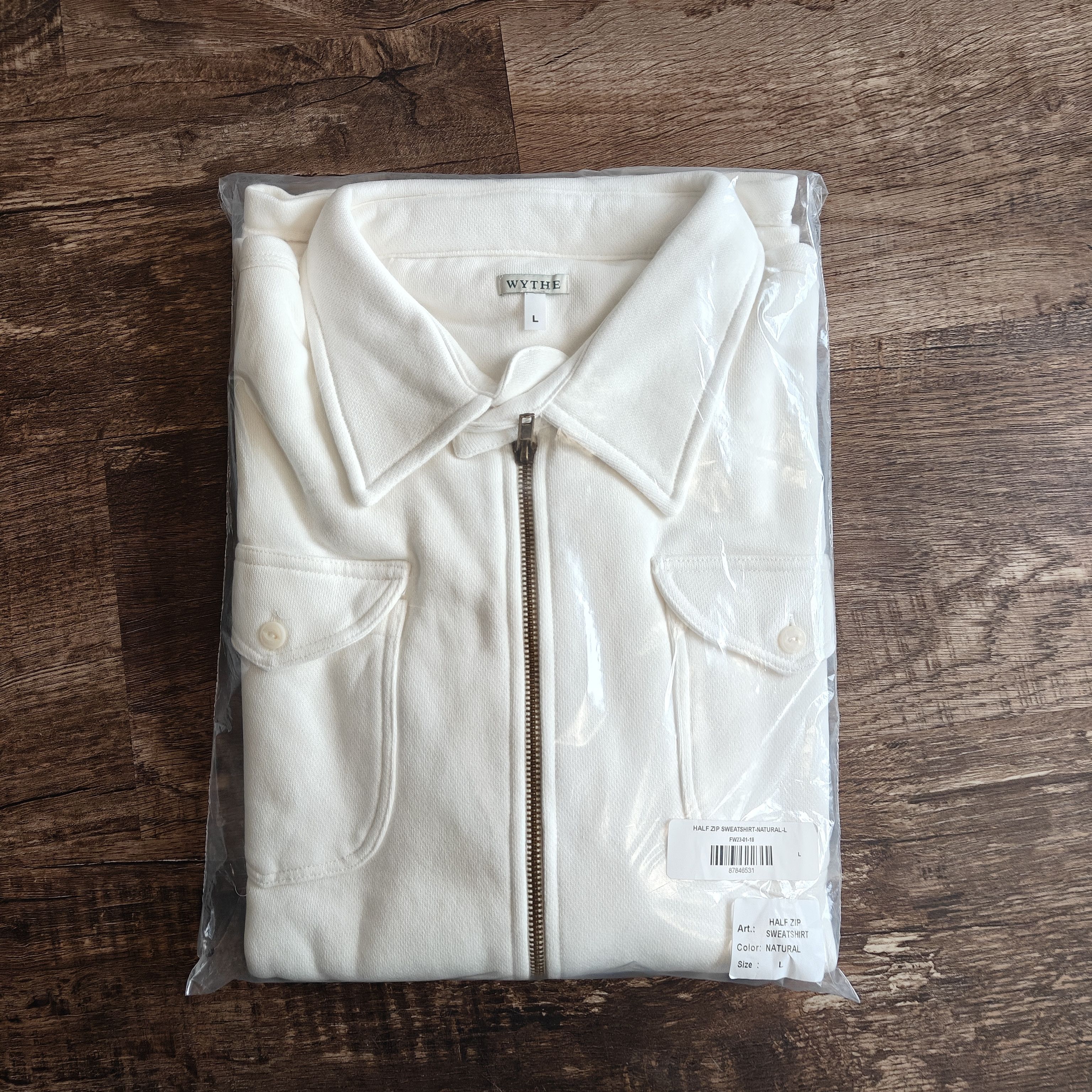 WYTHE nwot half zip collared sweater, $188 Size US L / EU 52-54 / 3 - 2 Thumbnail