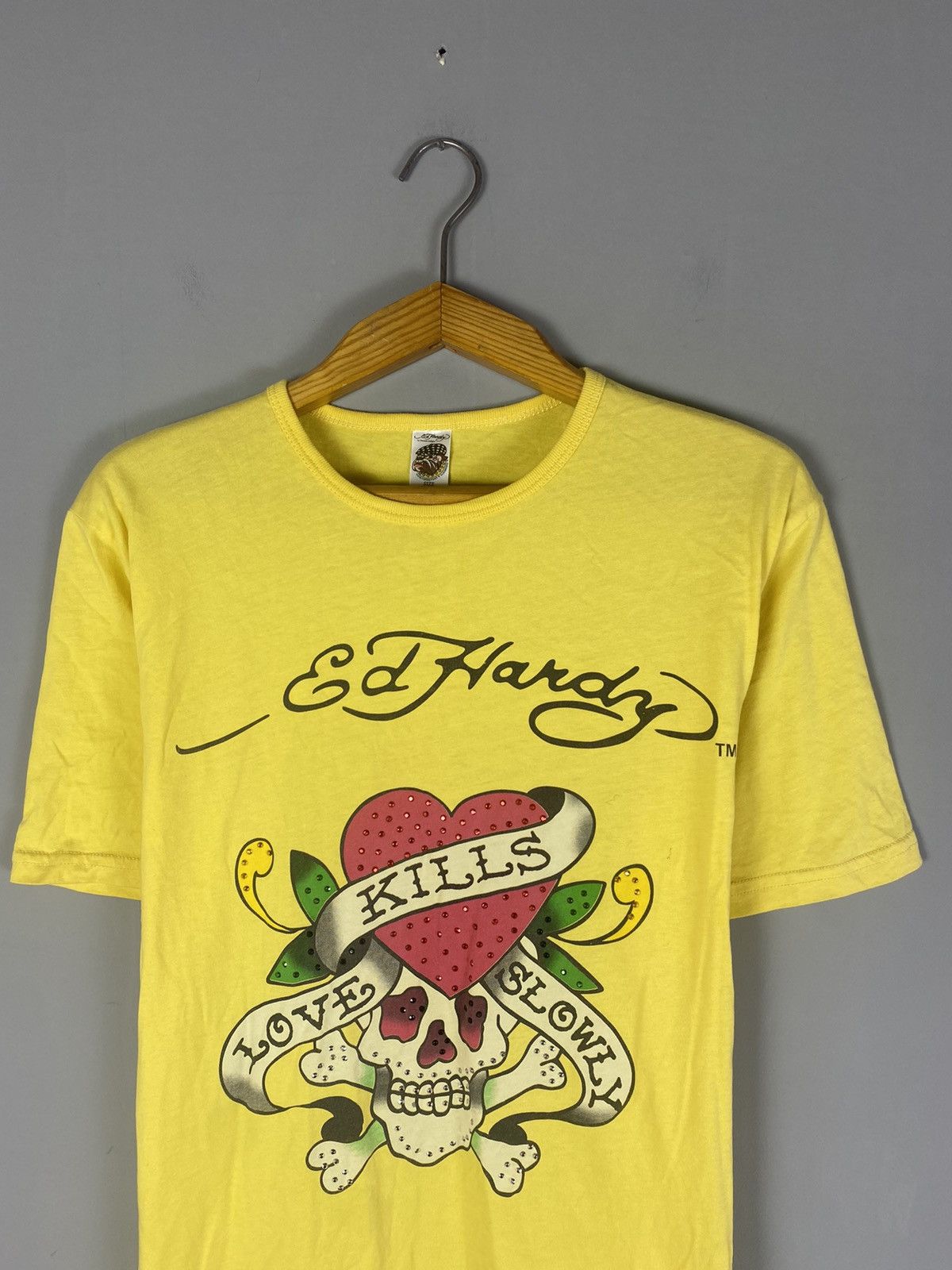Ed Hardy Vintage Ed Hardy tee T-shirt polo big logo Size US L / EU 52-54 / 3 - 2 Thumbnail