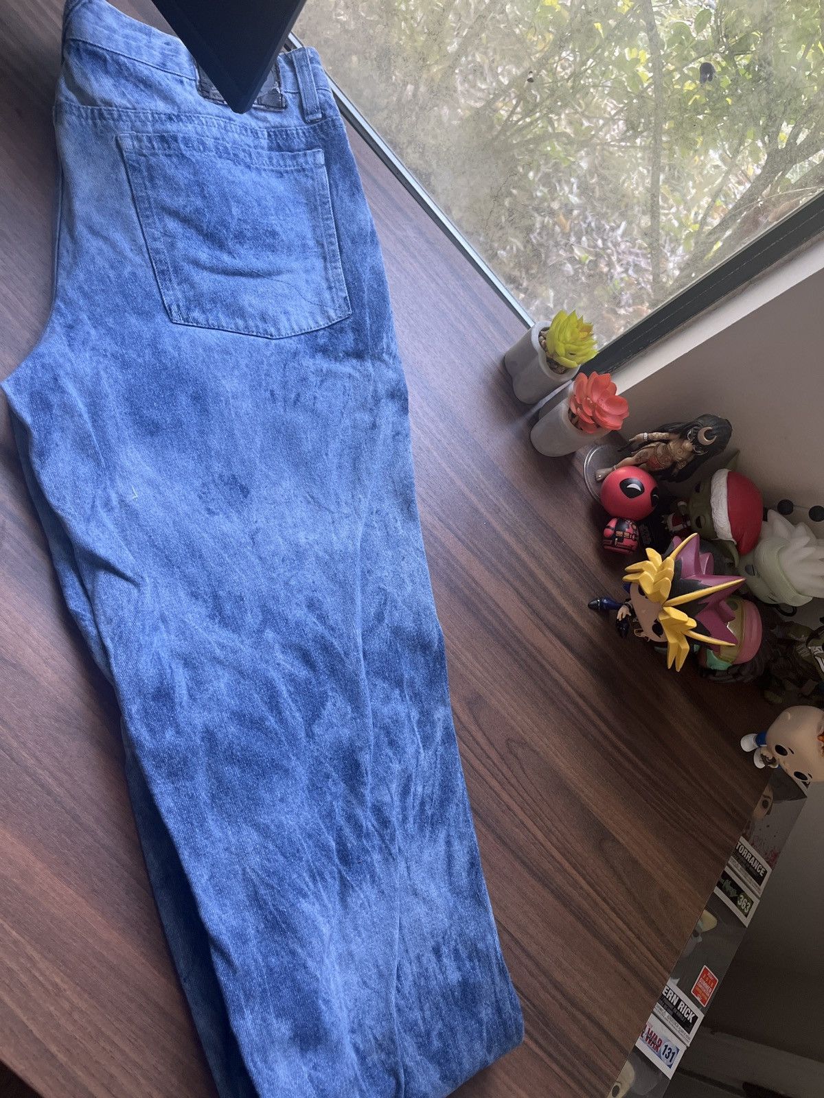 Other Dirty Robbers Denim. Co Crazy Wash Blue Jeans Size US 33 - 4 Thumbnail