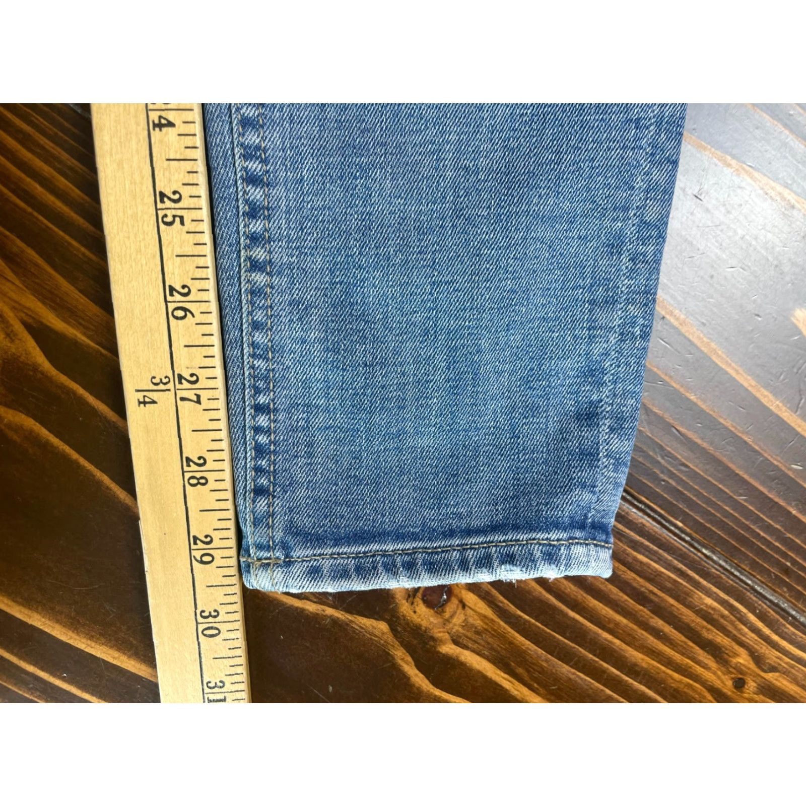 Vintage VIGOSS Jeans Women's Size26x30 Blue Denim The Chelsea Skinny Distressed Size 26" / US 2 / IT 38 - 7 Thumbnail