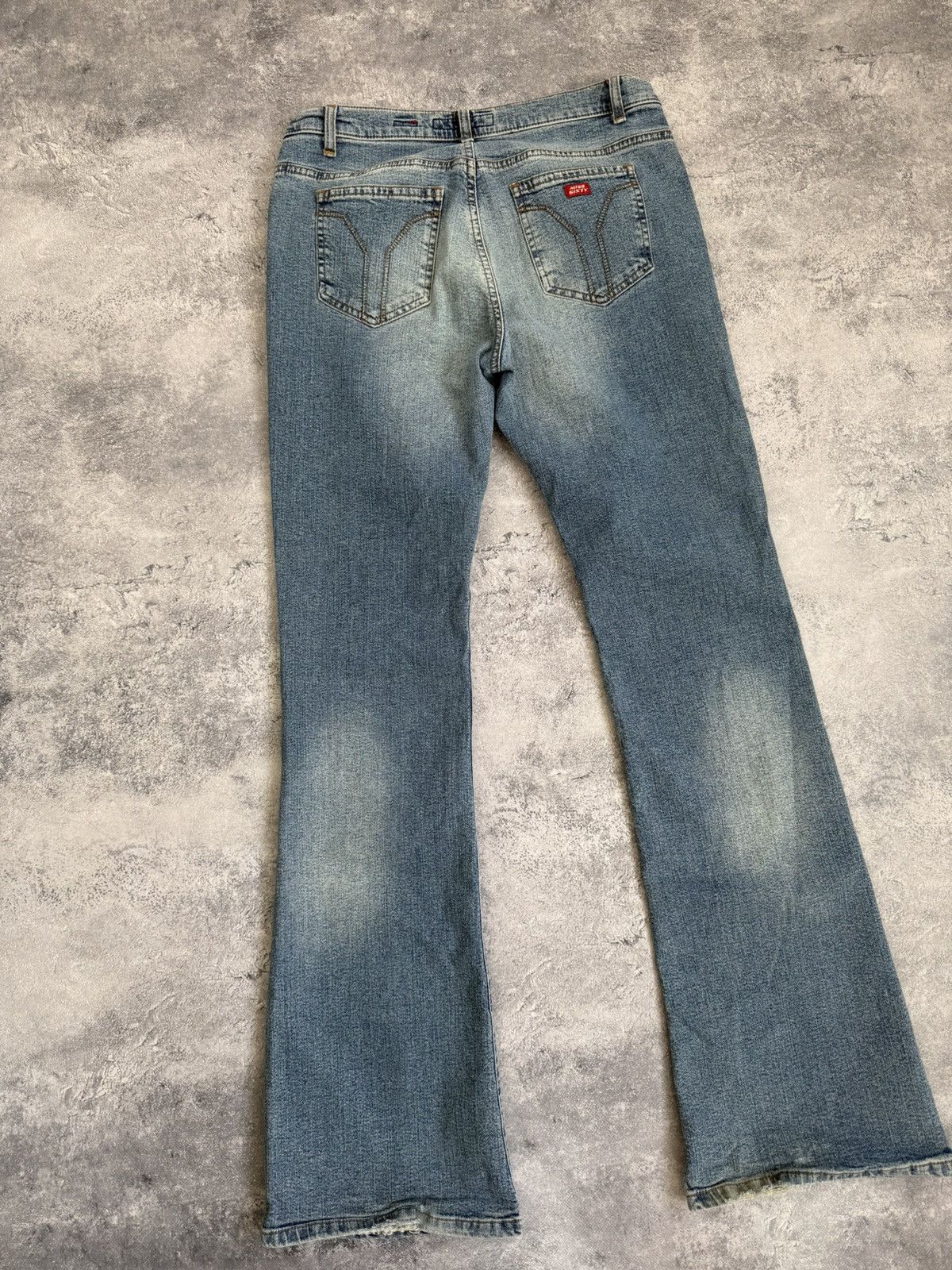 Miss Sixty Miss Sixty Flared Jeans Low Rise Avant Garde Denim Pants Y2K Size 31" - 5 Thumbnail