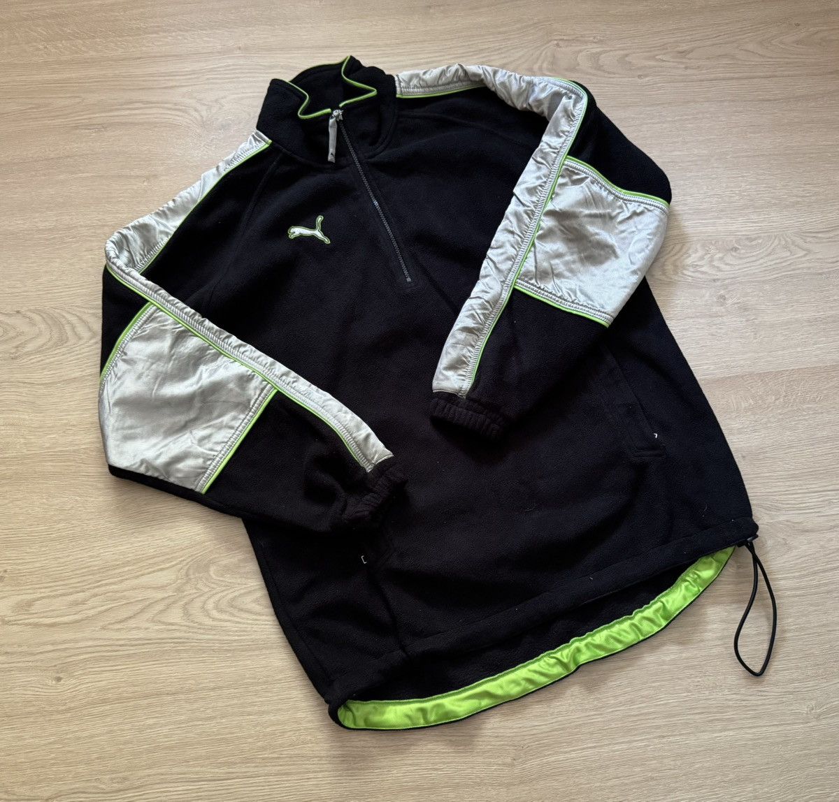 Puma Vintage 90’s Puma y2k Japanese Chrome Logo Fleece Pullover Size US L / EU 52-54 / 3 - 1 Thumbnail