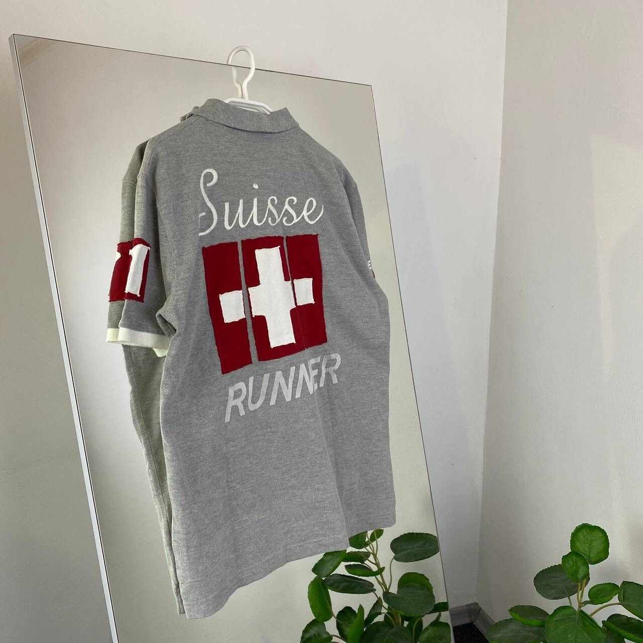 Vintage Rugby Switzerland Vintage Polo Big Logo Size US XL / EU 56 / 4 - 1 Thumbnail