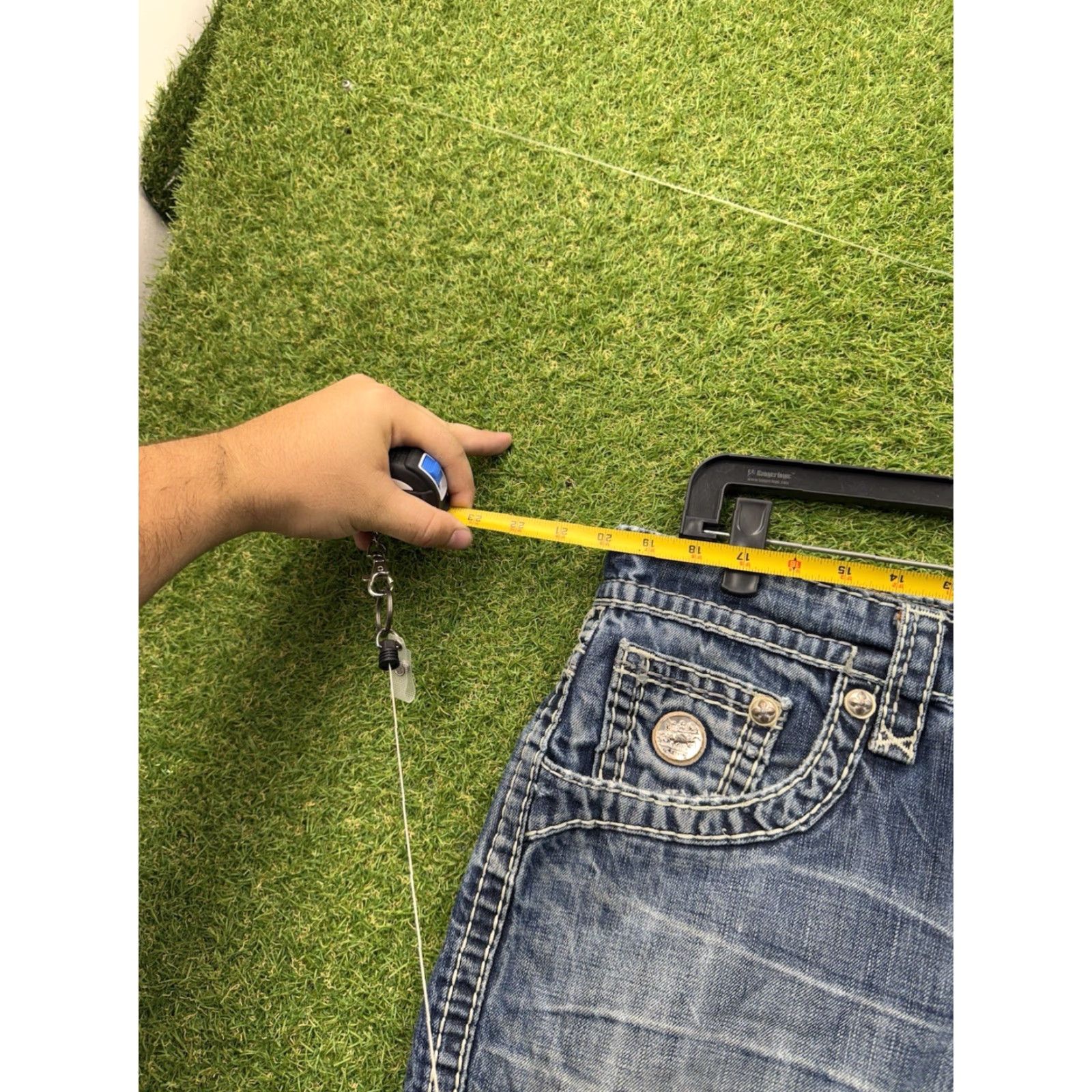 Vintage VINTAGE Rock Revival Jeans Mens 38 Caesar Relaxed Straight Fit Distressed Grunge Punk Size US 38 / EU 54 - 7 Thumbnail