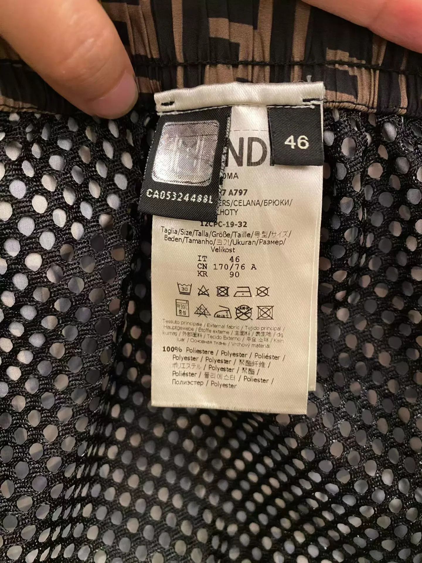 Fendi Fendi Brown All-Over Print Pants 46 99 New Size US 30 / EU 46 - 6 Thumbnail