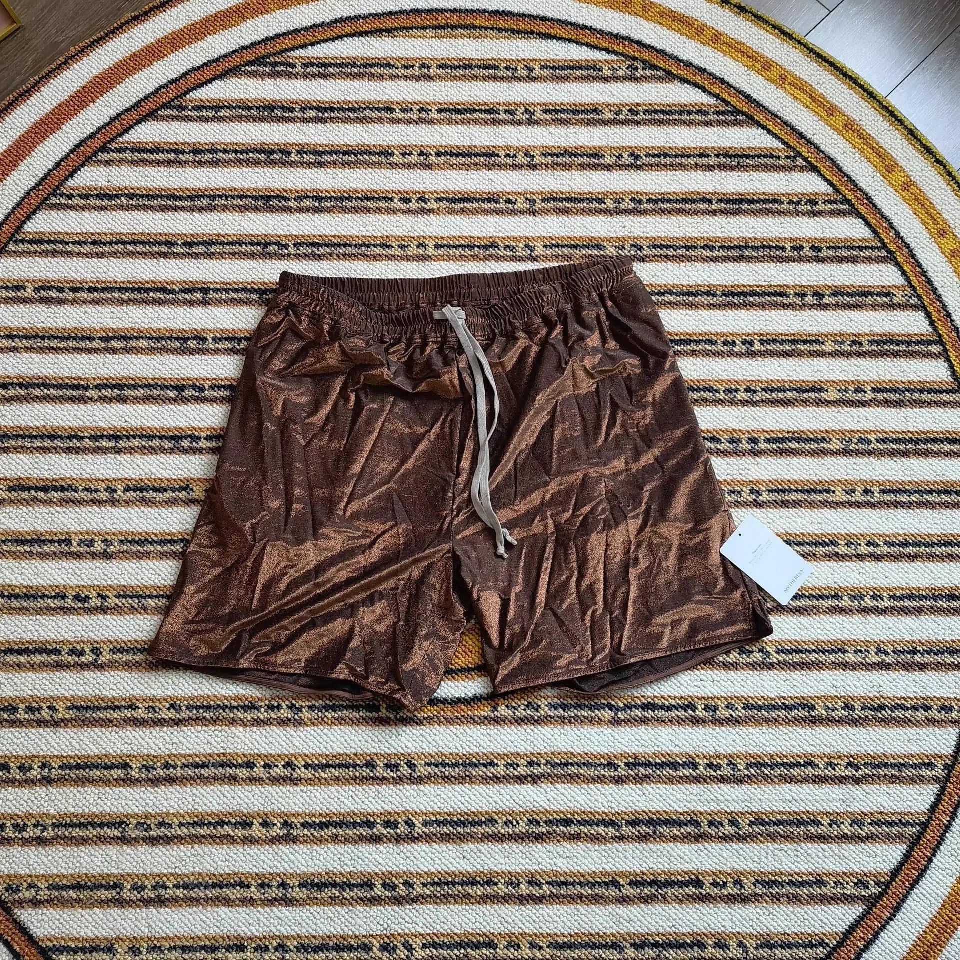 Rick Owens Brown Casual Shorts with Drawstring. Size US 32 / EU 48 - 1 Thumbnail