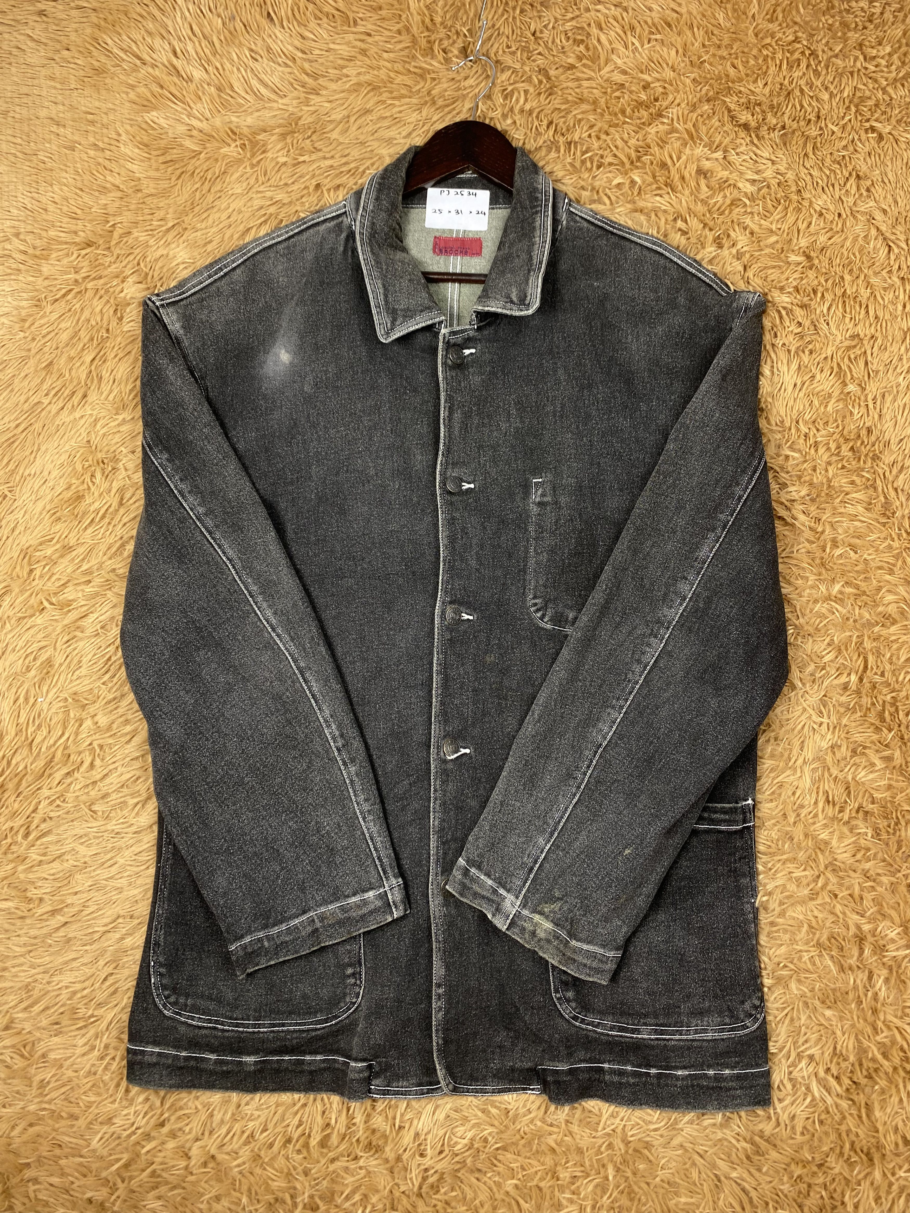 Brooks Vintage Brooks Denim Jeans Button Up Jacket PJ02534 Size US L / EU 52-54 / 3 - 3 Thumbnail