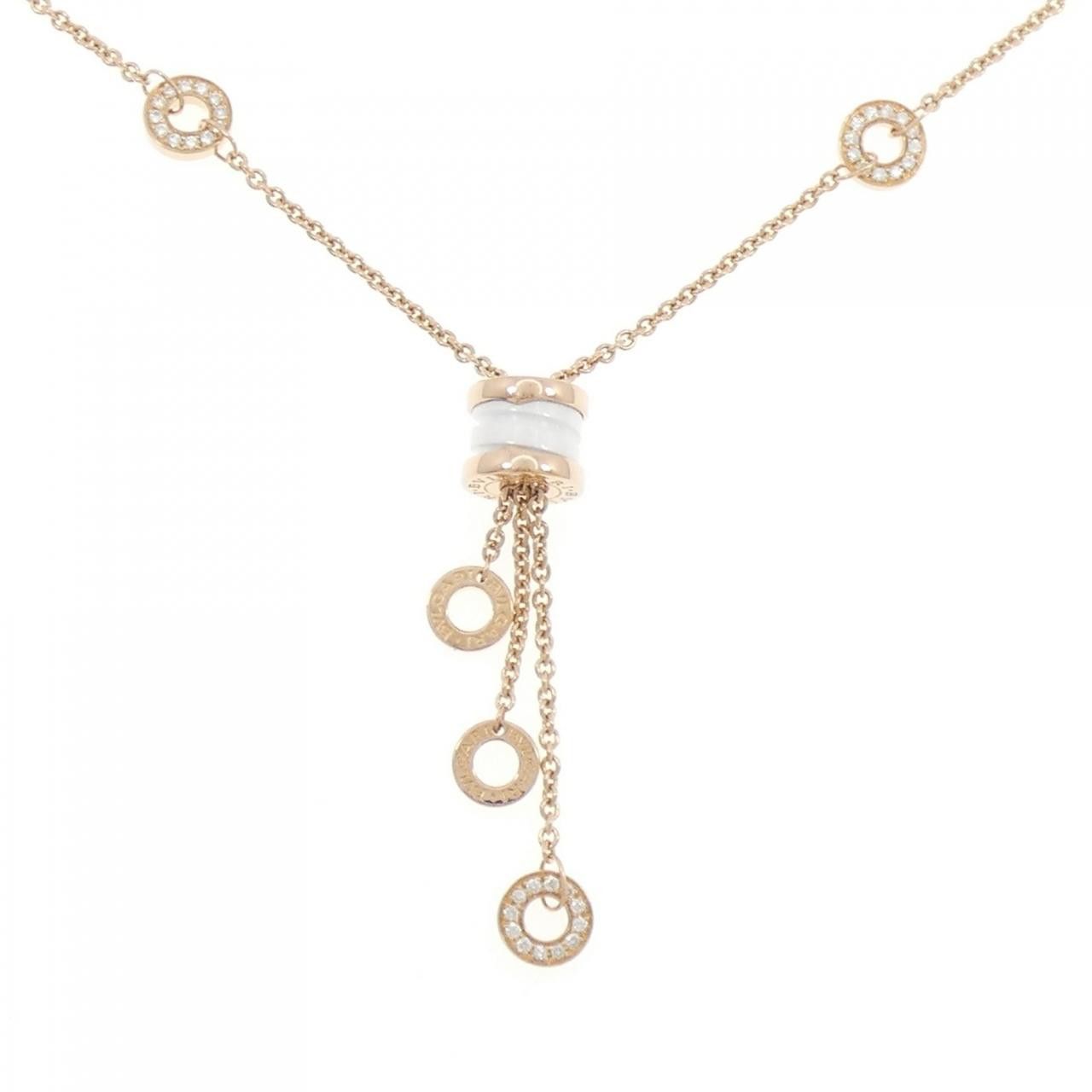 Bvlgari Bvlgari Bvlgari B.zero1 750 Pink Gold Ceramic Diamond Necklace Ceramic Necklace 347577 DUTY FREE for USA Size ONE SIZE - 1 Thumbnail