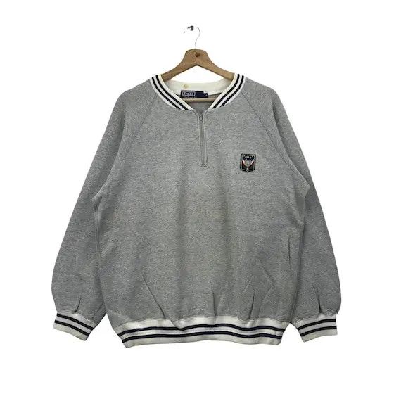 Polo Ralph Lauren Vtg POLO RAPLH LAUREN Crest Cookies Logo Sweater Pullover Size US XL / EU 56 / 4 - 1 Thumbnail