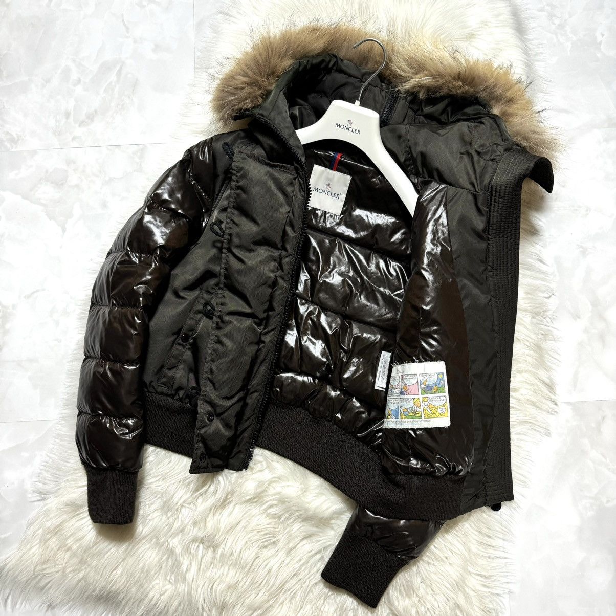 Moncler Moncler DESNA raccoon fur switching puffer down jacket Size XS / US 0-2 / IT 36-38 - 9 Thumbnail