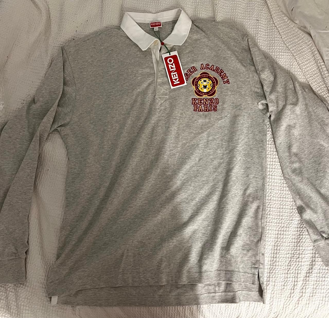 Kenzo KENZO Black Kenzo Paris 'Tiger Academy' Long Sleeve Polo Size US L / EU 52-54 / 3 - 1 Thumbnail