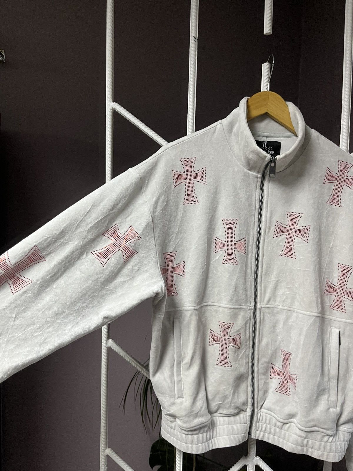 Unknown London Unknown London Y2K Cross Velour Zip Size US S / EU 44-46 / 1 - 8 Thumbnail