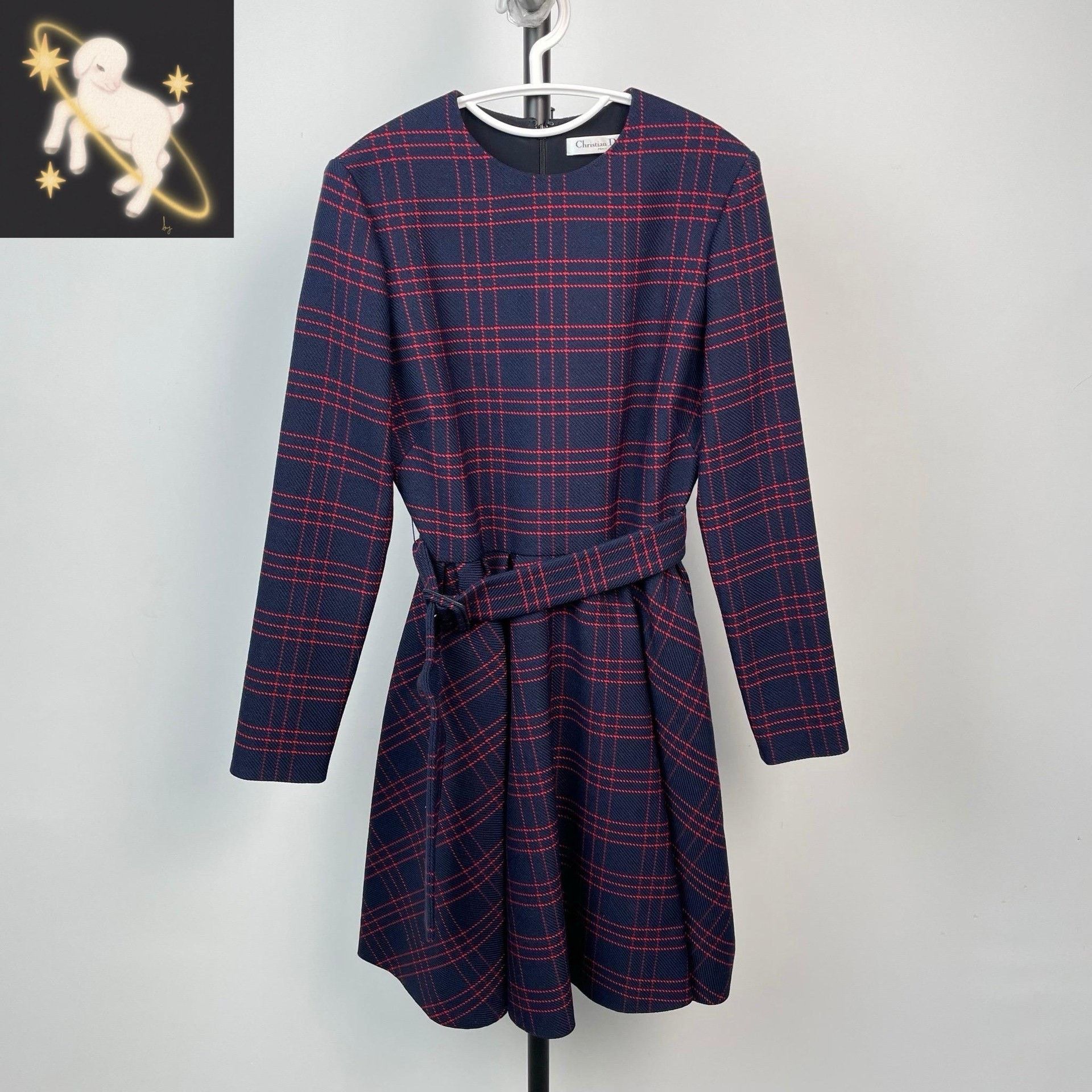 Dior Dior Plaid Blue Dress M Women Size M / US 6-8 / IT 42-44 - 1 Thumbnail