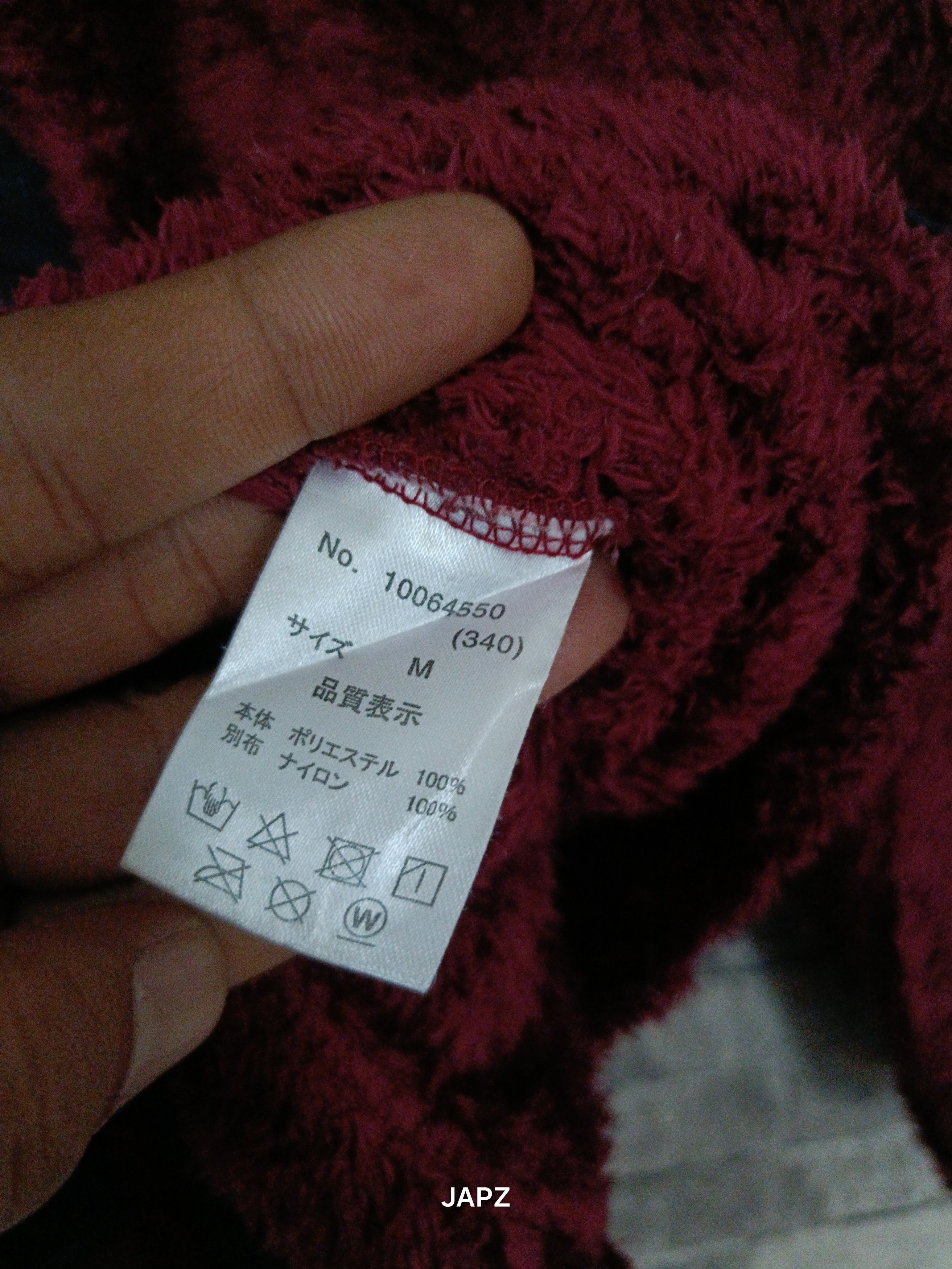 Japanese Brand Cube sugar oversize fluffy yarn field jacket Size US M / EU 48-50 / 2 - 6 Thumbnail