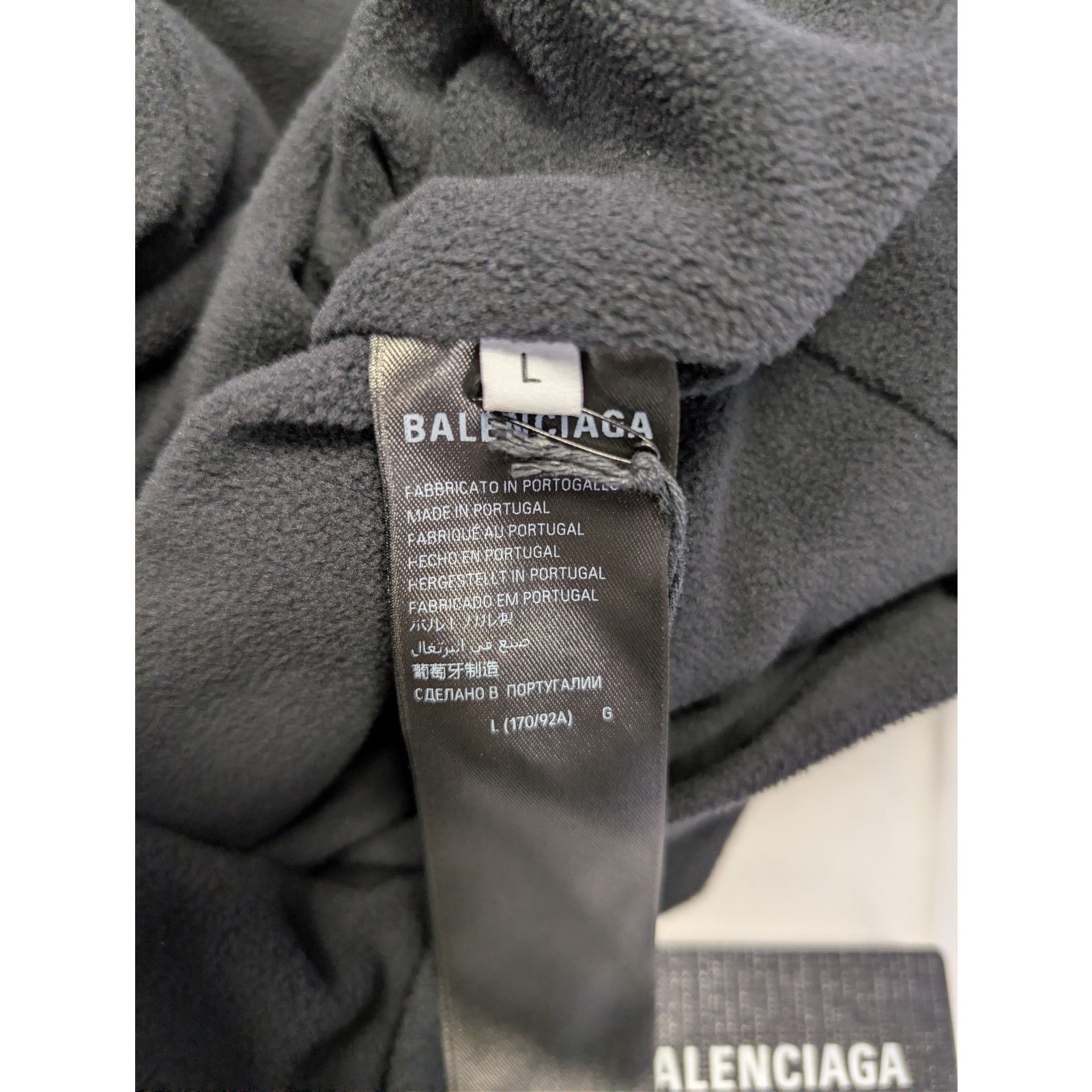 Balenciaga o1rshd1 Zip-Up Jacket in Black Size US L / EU 52-54 / 3 - 16 Thumbnail