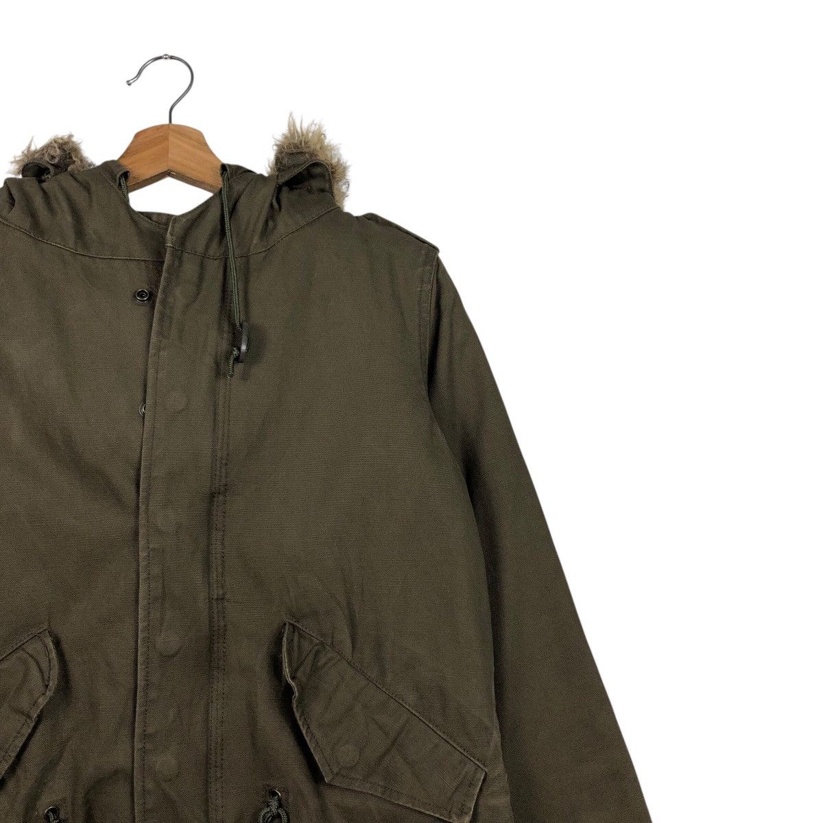 Japanese Brand TETSU Olive Military Oversized Parka / Deep Mods Shape Size US M / EU 48-50 / 2 - 7 Thumbnail