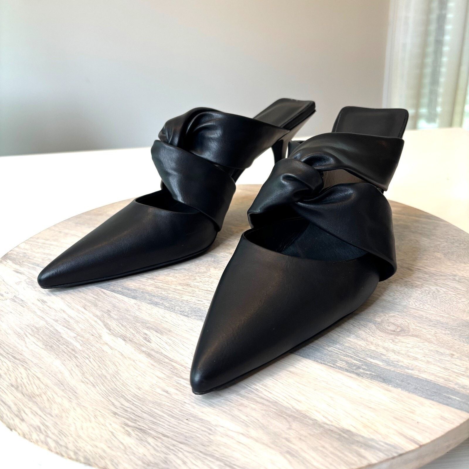 Jeffrey Campbell Jeffrey Campbell Quinbie Black Leather Pumps Heels Size 9.5 Size US 9.5 / IT 39.5 - 3 Thumbnail