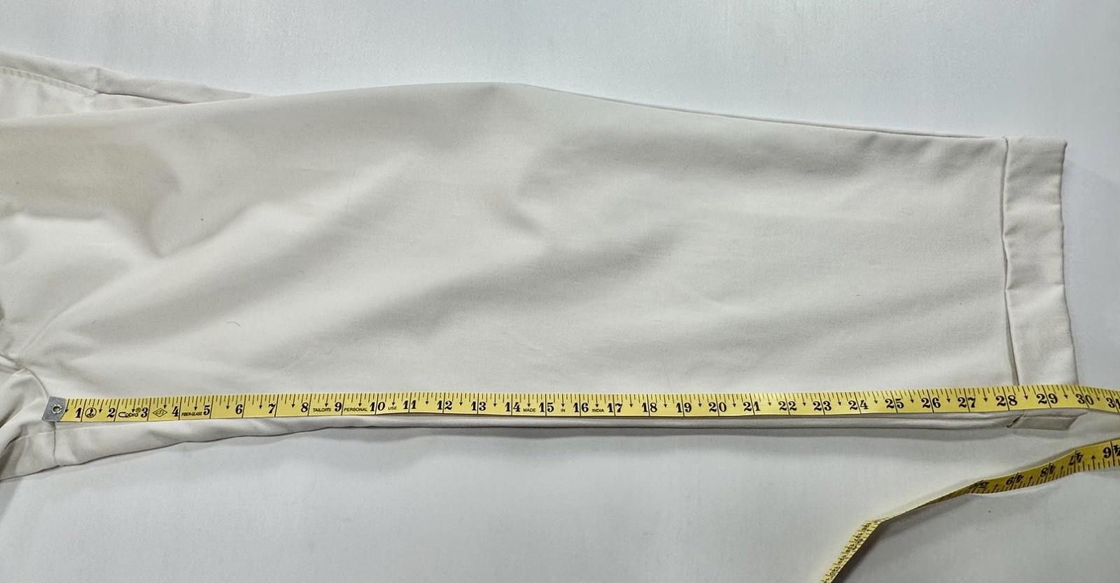 Izod Izod Pleated Cuffed Straight American Chinos Beige Men 34/30 Size US 34 / EU 50 - 5 Thumbnail