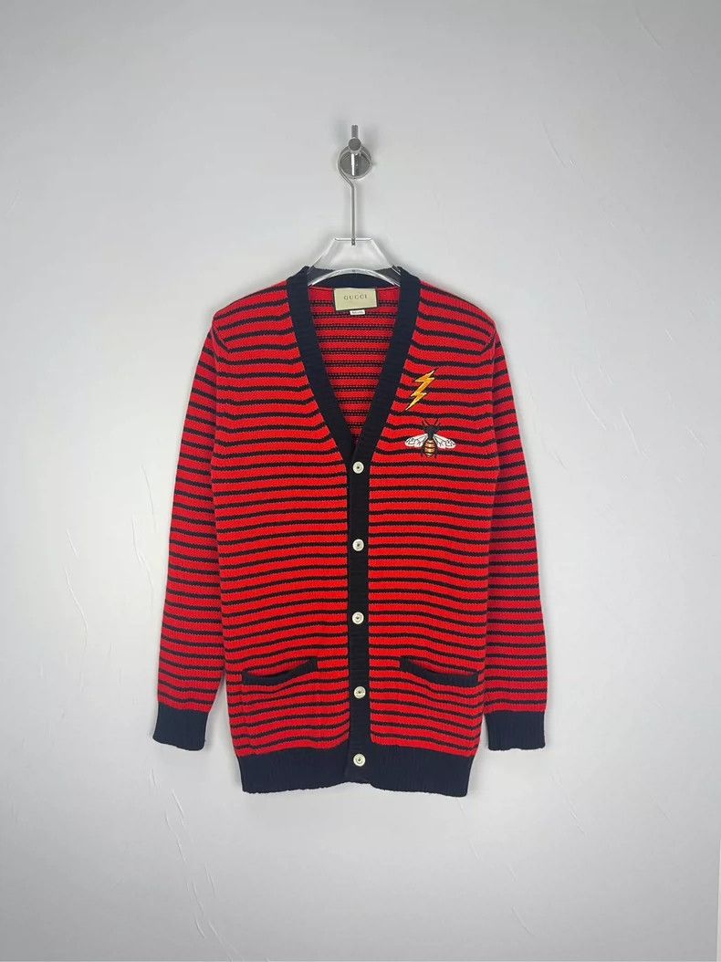 Gucci Gucci Little bee embroidered wool sweater 2504-Nextarrow Size US XS / EU 42 / 0 - 1 Thumbnail