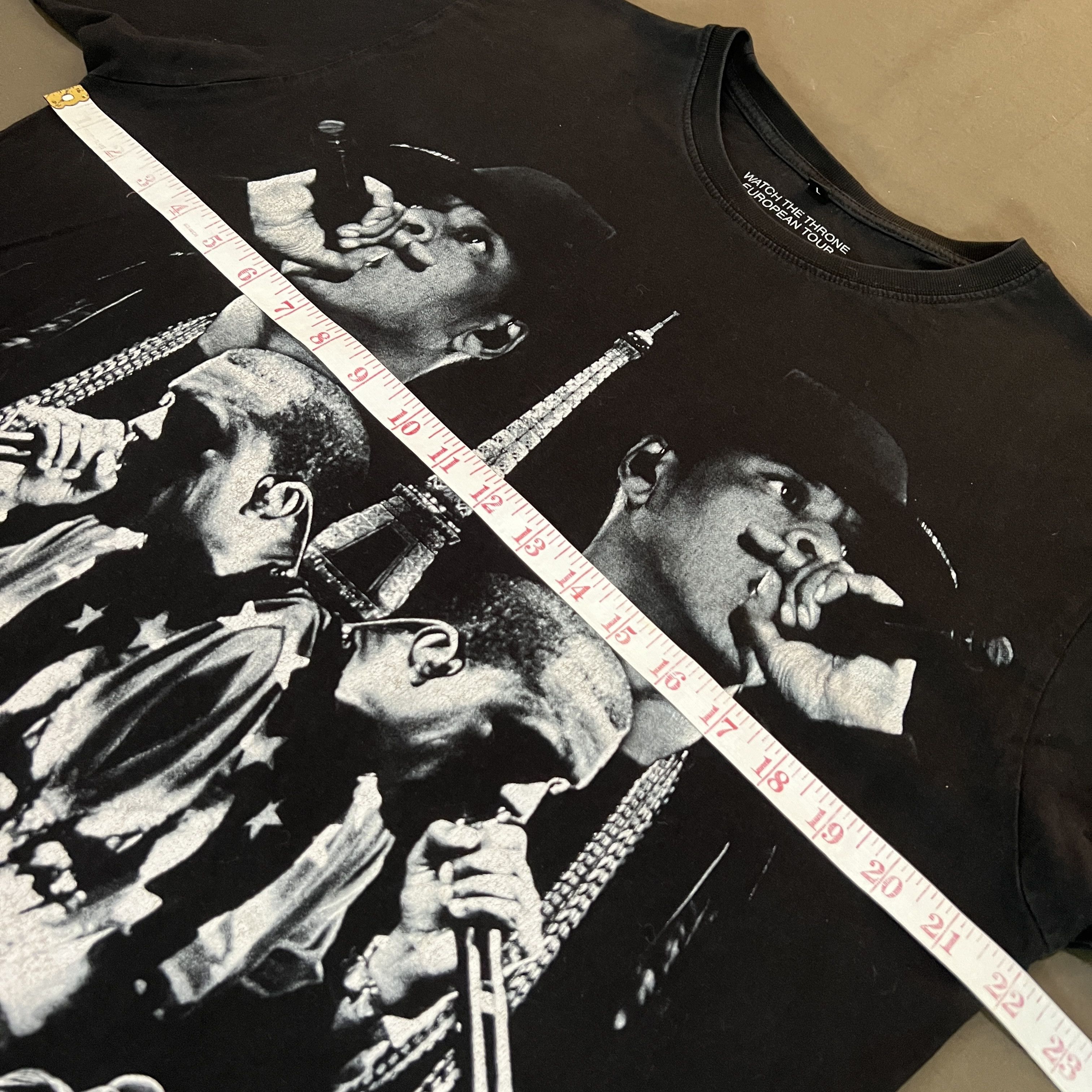 Jay-Z Jay Z Kanye West Watch The Throne European Tour Tee Size US L / EU 52-54 / 3 - 10 Thumbnail
