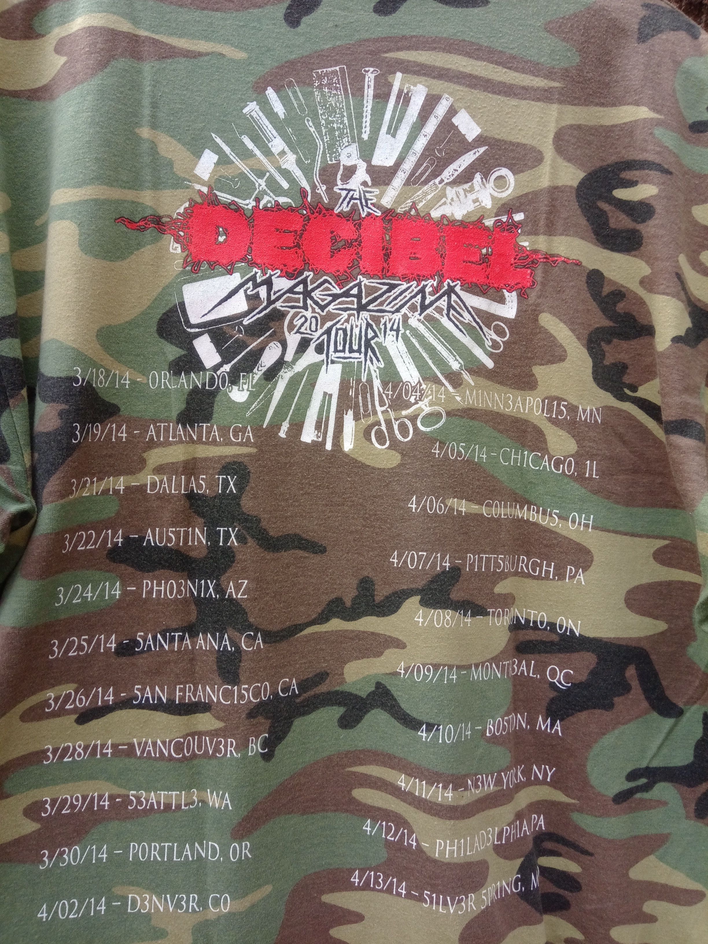Band Tees × Vintage CARCASS the decibel magazine tour 2014 Size US XL / EU 56 / 4 - 4 Thumbnail