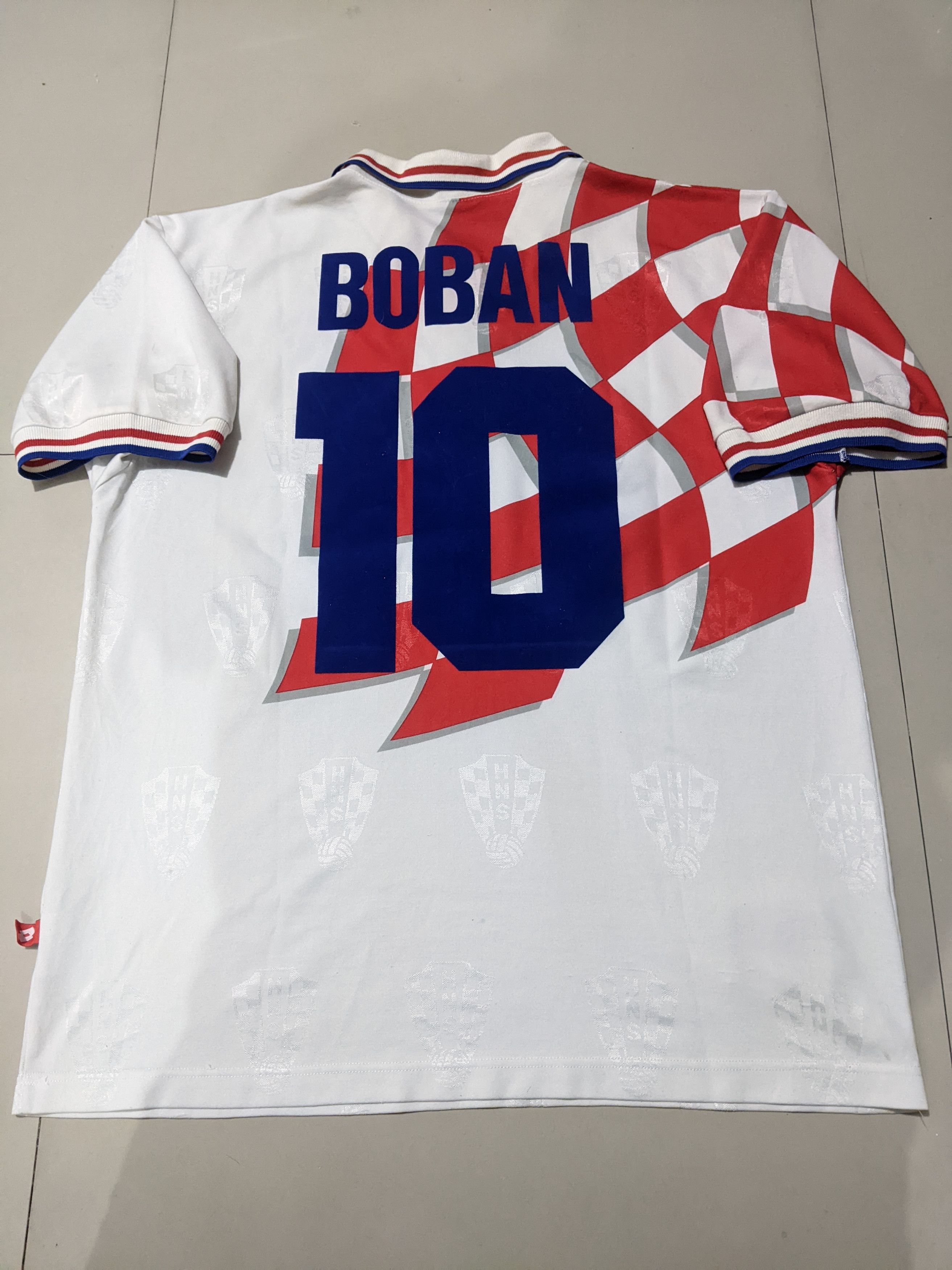 Lotto Sport Croatia home 1998 BOBAN Jersey football shirt Size US XL / EU 56 / 4 - 2 Thumbnail