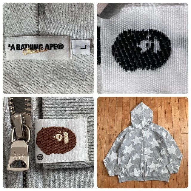 Bape BAPE Sta Full Zip Hoodie a bathing ape star BAPESTA NIGO Size US L / EU 52-54 / 3 - 6 Thumbnail