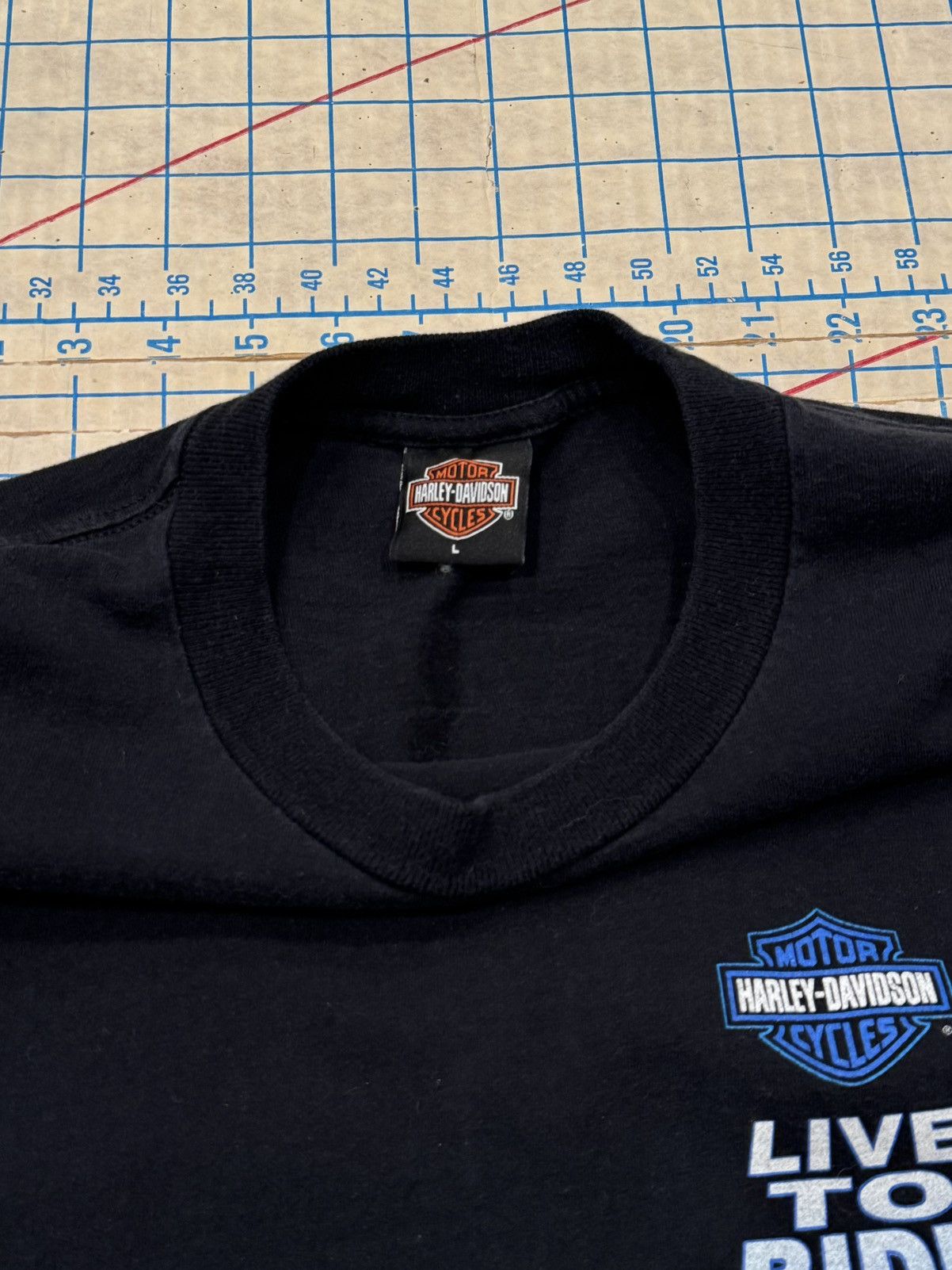 Harley Davidson Harley Davidson Live To Ride Flame Long Sleeve With Flaw Lrg Size US L / EU 52-54 / 3 - 9 Thumbnail