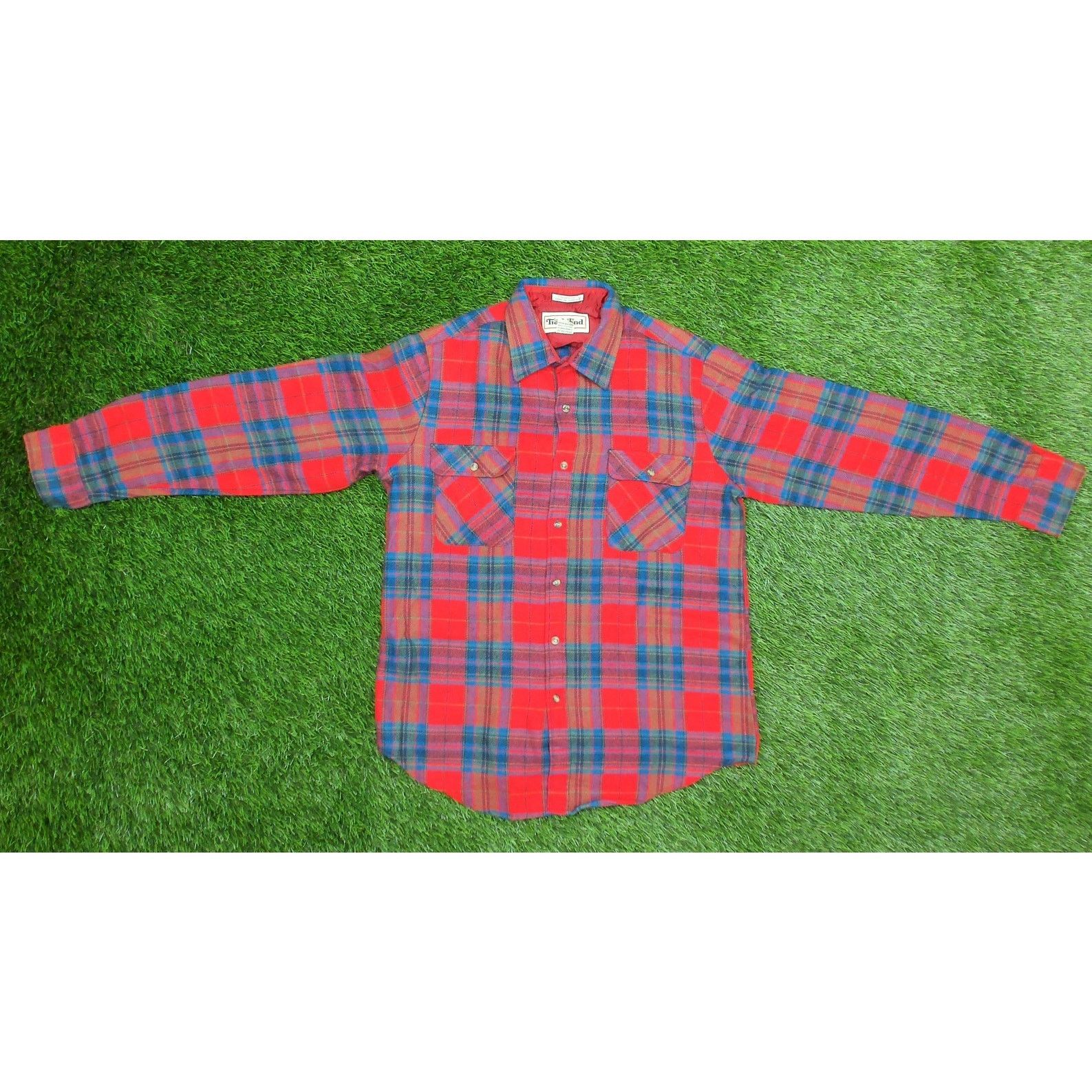Vintage Vtg Trails End Acrylic Flannel Shirt M (Fits L) Plaid 80s Size US M / EU 48-50 / 2 - 7 Thumbnail