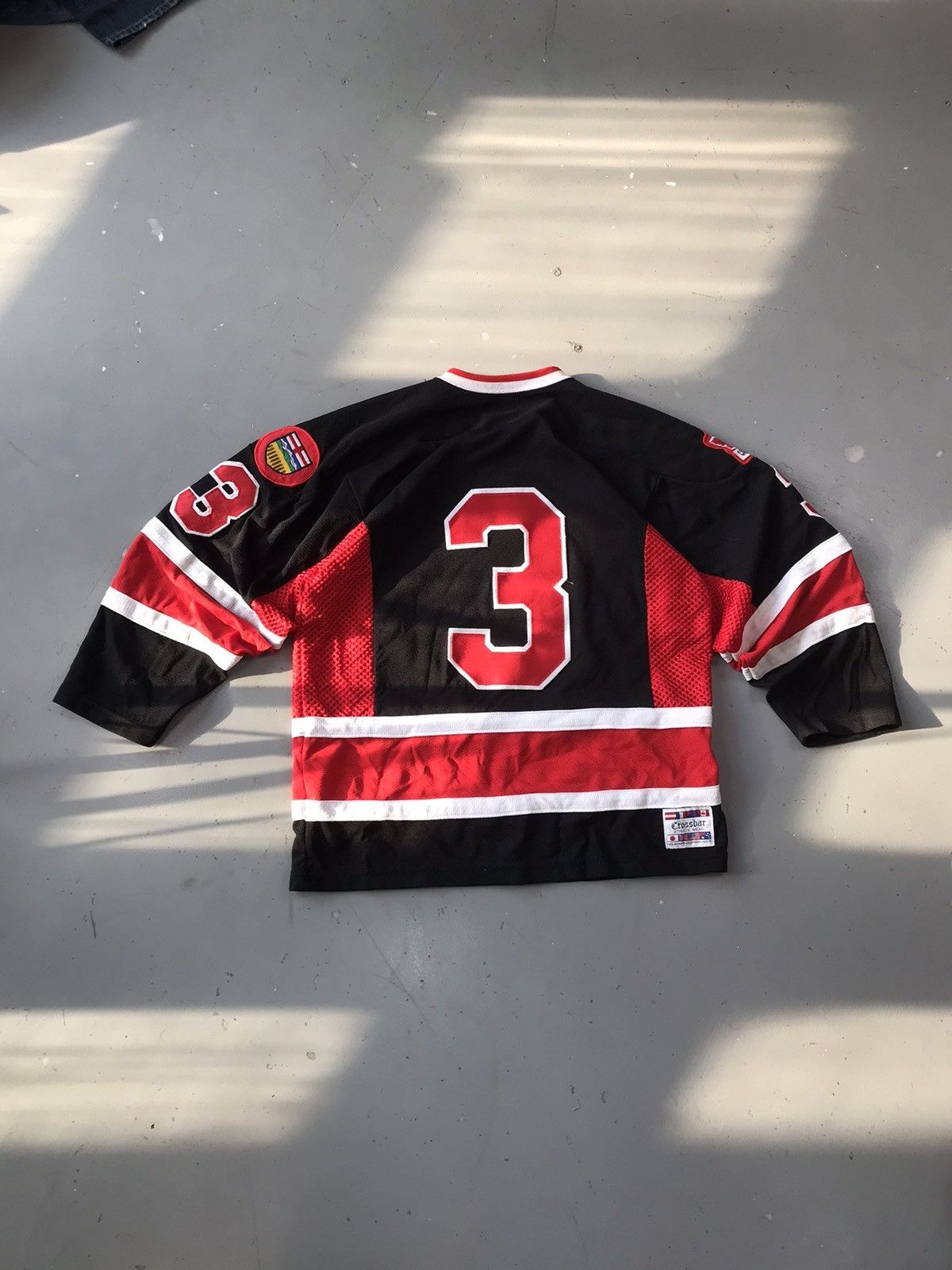 Vintage Vintage crossbar can west polyester hockey jersey Size US S / EU 44-46 / 1 - 7 Thumbnail