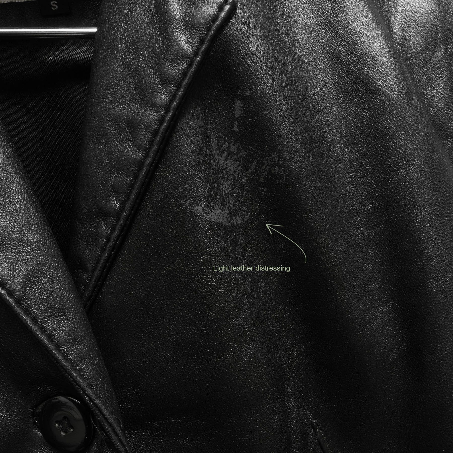 Vintage True Vintage 90's Super Soft Black Leather Overcoat Jacket Size S / US 4 / IT 40 - 4 Thumbnail