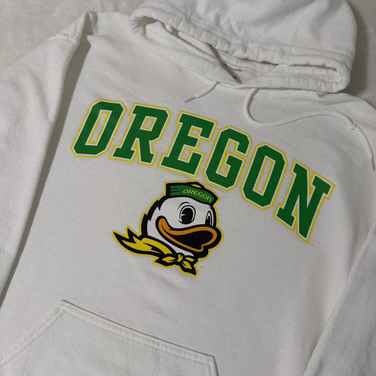 NCAA Fanatics Oregon Ducks White Hoodie Size US M / EU 48-50 / 2 - 2 Thumbnail