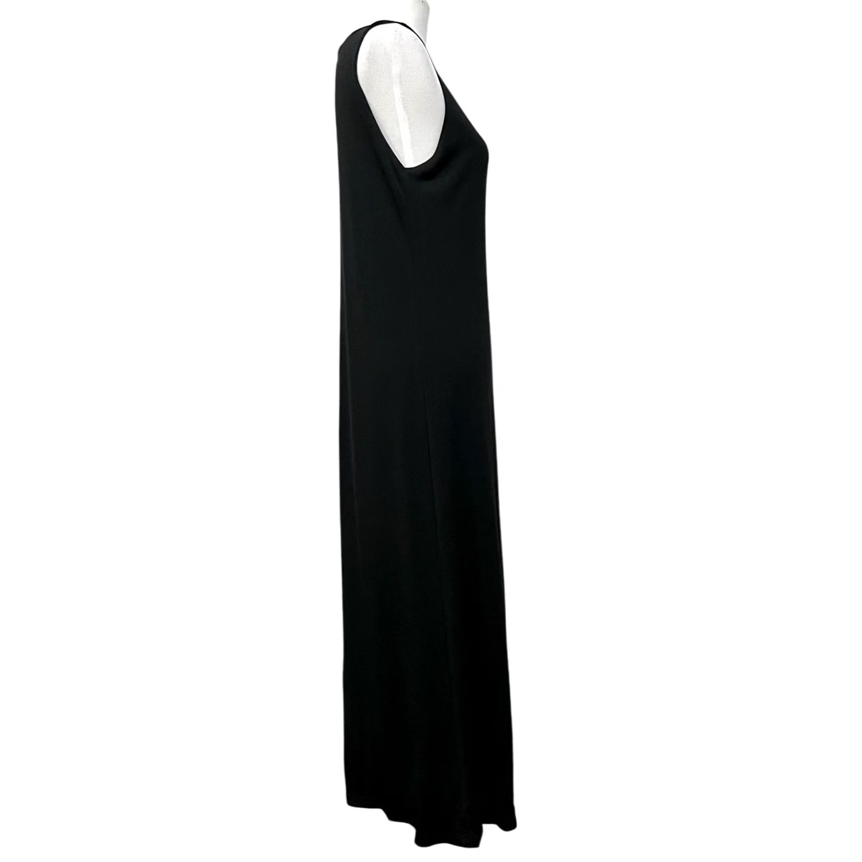 Vintage VINTAGE Comfy USA Black Knit Sleeveless Dress Midi L Women’s Sleeveless Dress Midi L Black Knit Sheath 90s Casual Party/Cocktail Womens Size L / US 10 / IT 46 - 7 Thumbnail