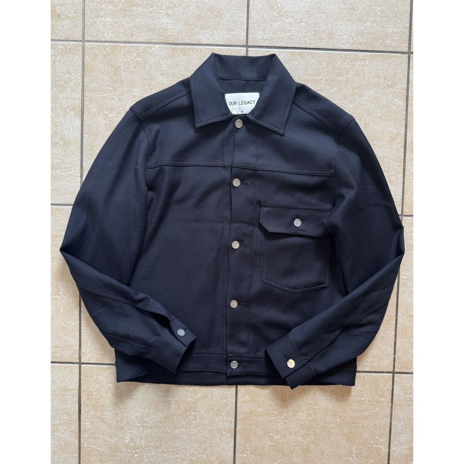 Our Legacy Our Legacy Buoyant Blue Overshirt Size US S / EU 44-46 / 1 - 1 Thumbnail