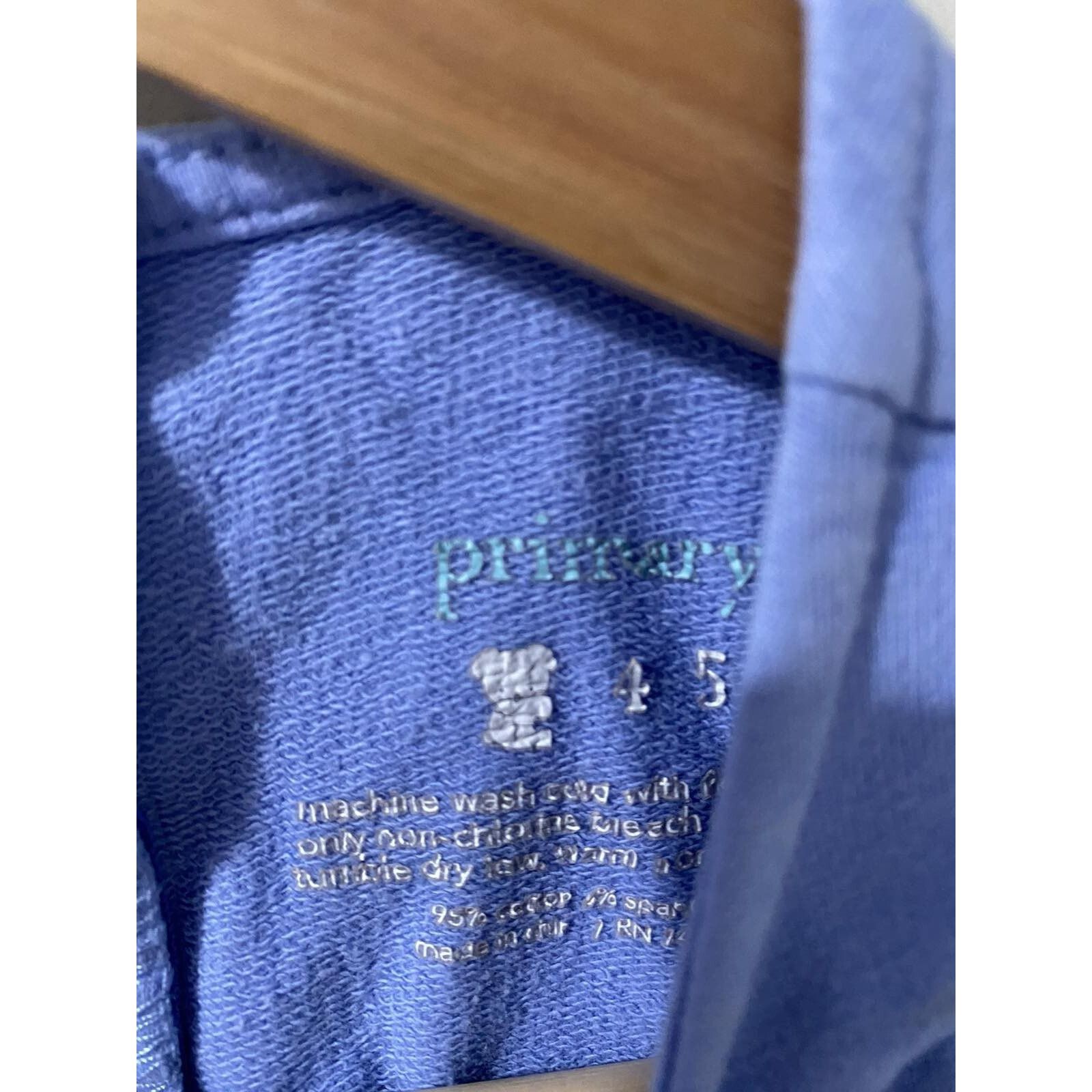 & Other Stories Primary Girls dress Lond Sleeve Blue Size 4-5 Cotton A000349 Size US 27 - 4 Thumbnail