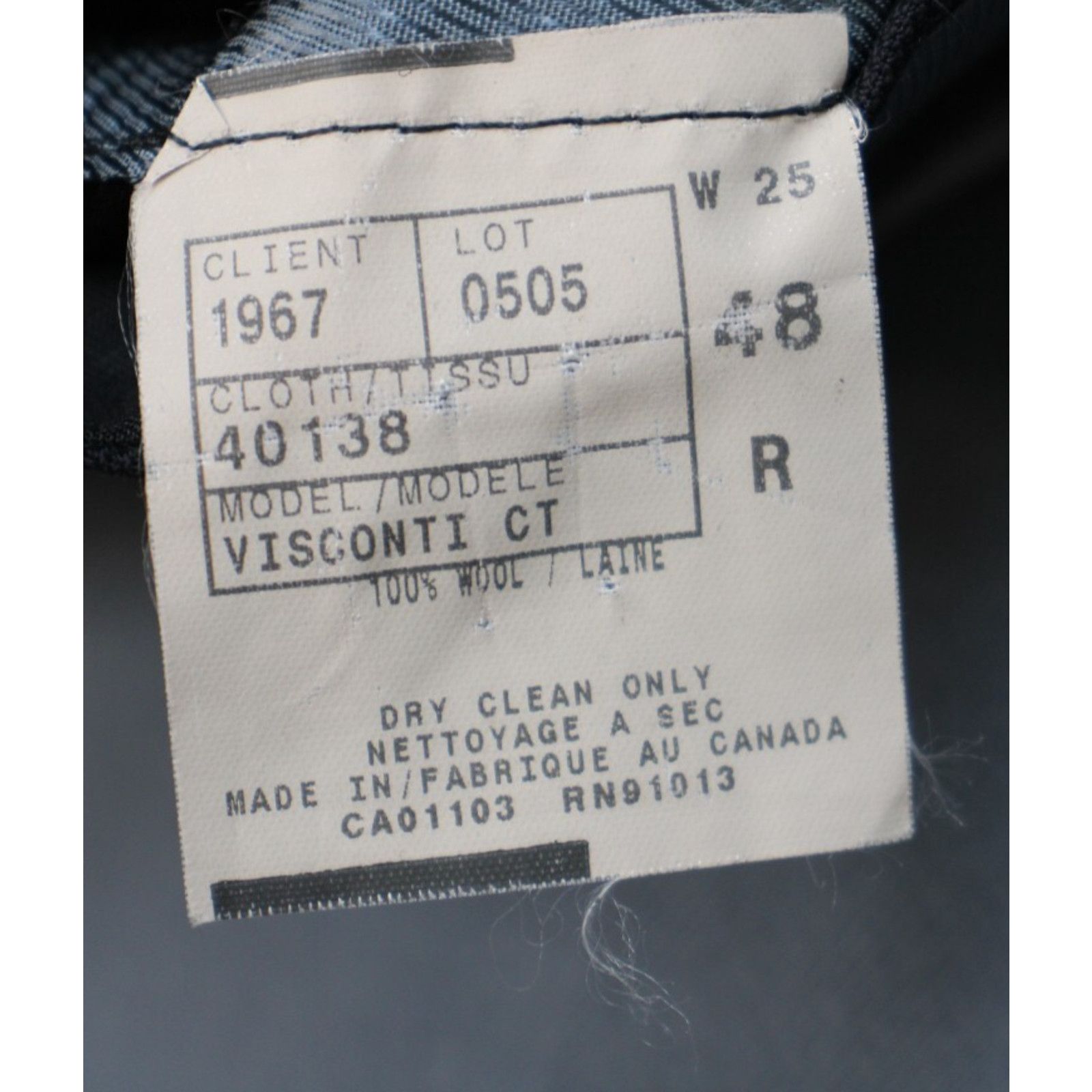 Jack Victor Jack Victor Blazer Men's 48R Black Wool Notch Size 48R - 6 Thumbnail