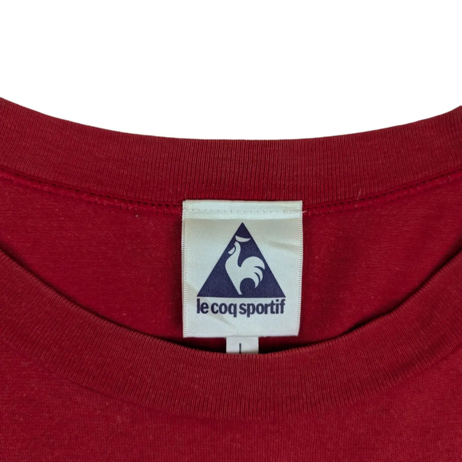 Le Coq Sportif × Vintage Vintage LE COQ SPORTIF Big Spell Out T-Shirt Single Stitches Size US L / EU 52-54 / 3 - 12 Thumbnail