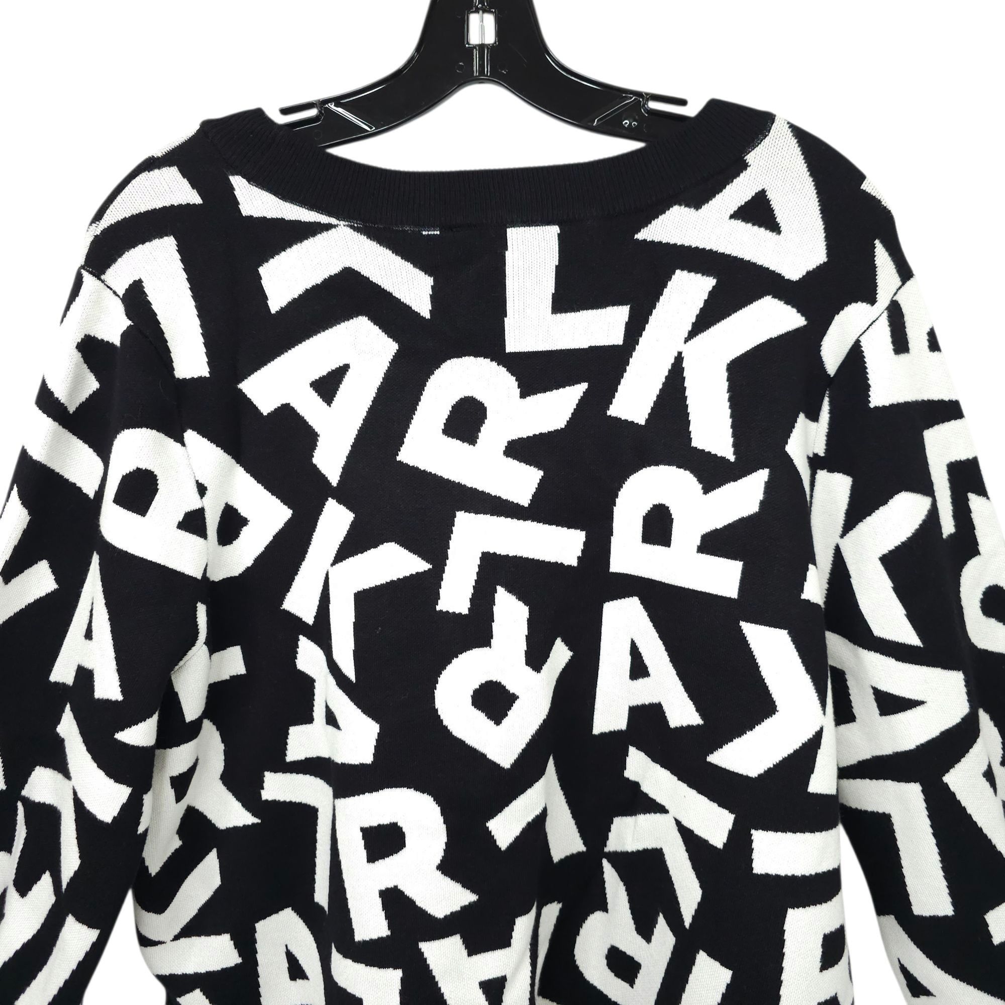 Karl Lagerfeld Karl Lagerfeld Paris Scrambled Logo Sweater Women 1X Ribbed Size ONE SIZE - 13 Thumbnail
